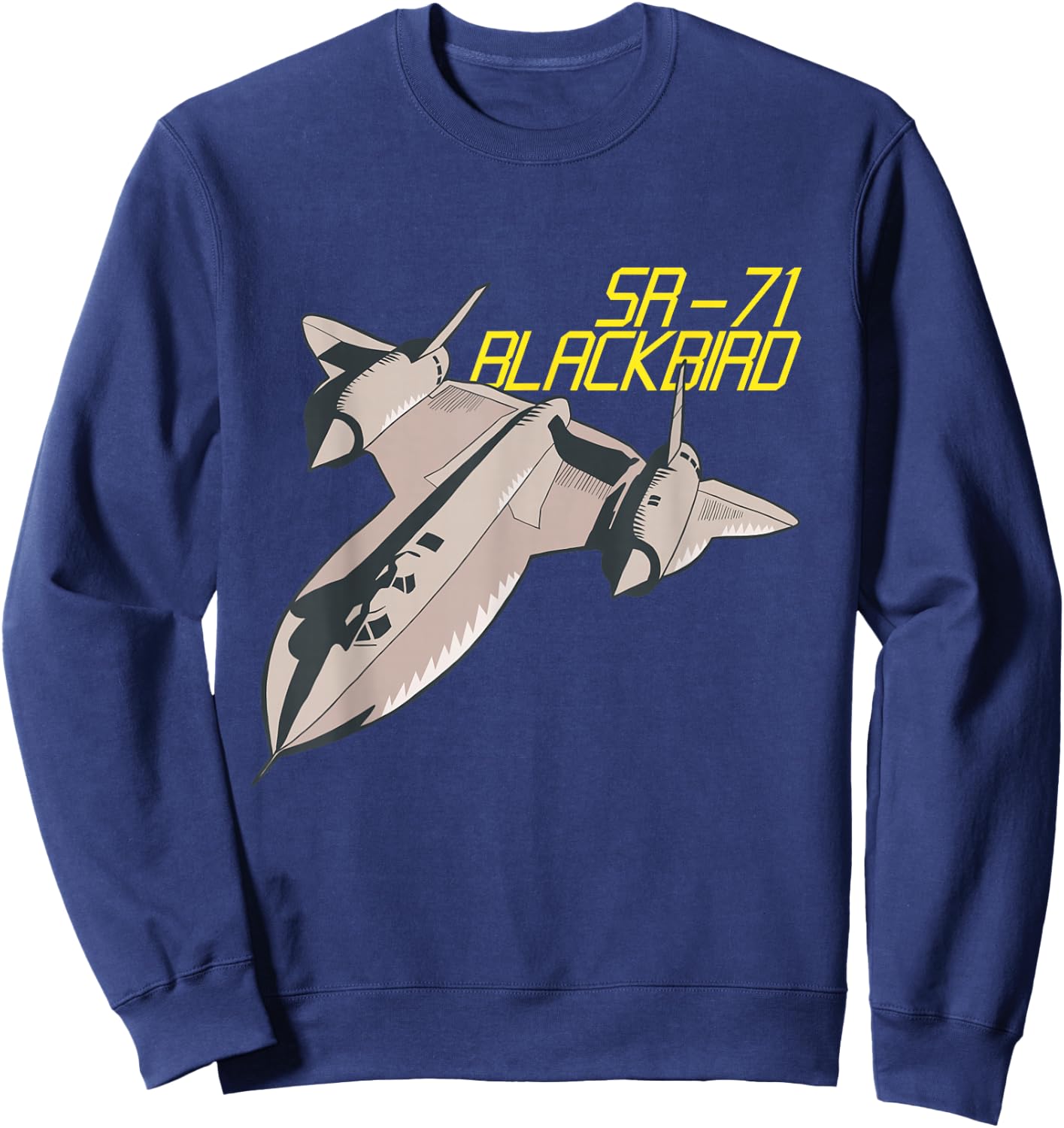 SR71 Stealth Jet Aeroplane USA Flag Blackbird 4th July Sweatshirt - Sweatshirt | Navy