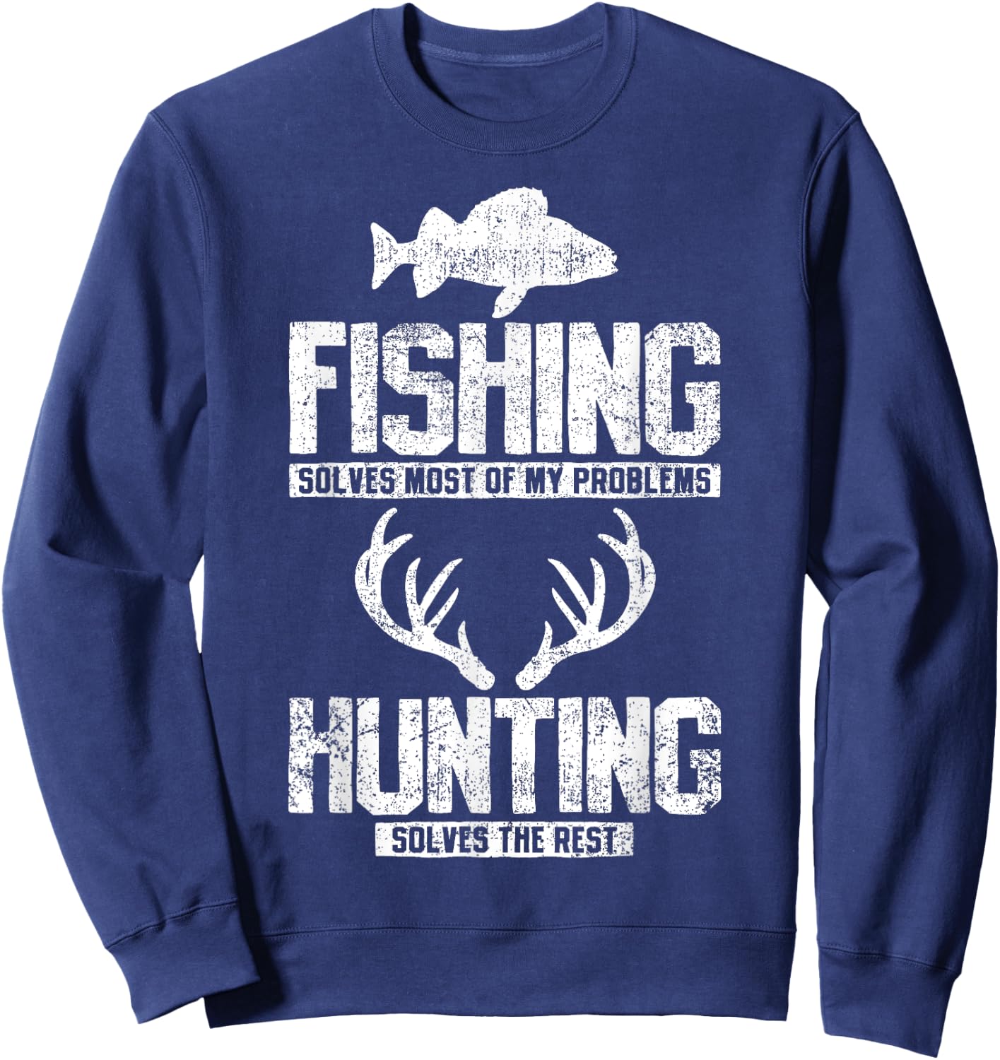 Fishing Hunting Sweatshirt - Sweatshirt | Navy