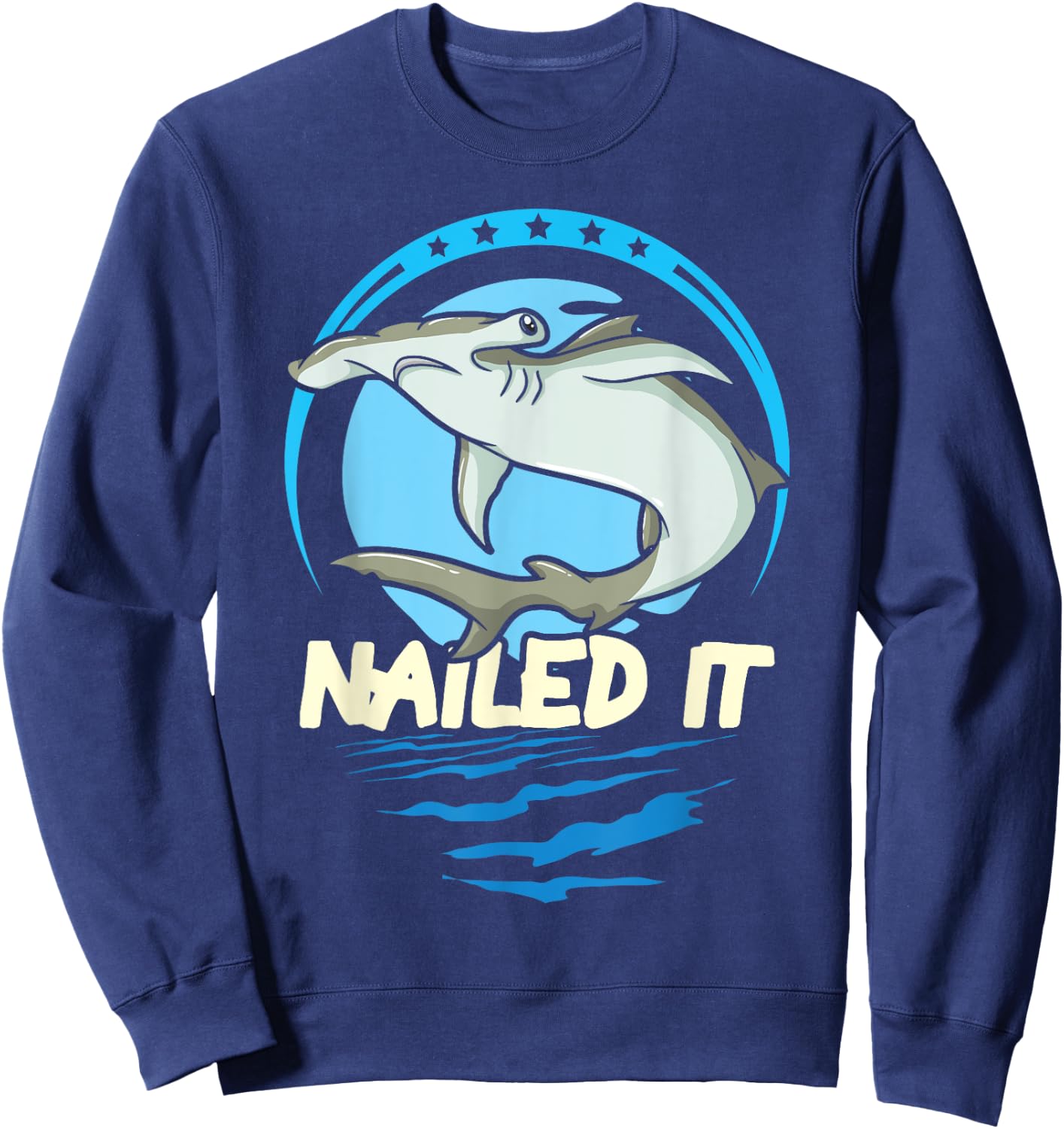 Hammerhead Shark Gift Kids Sweatshirt - Sweatshirt | Navy