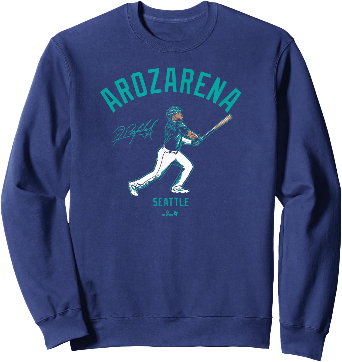 Randy Arozarena - Seattle Swing - Seattle Baseball Sweatshirt - Sweatshirt | Navy