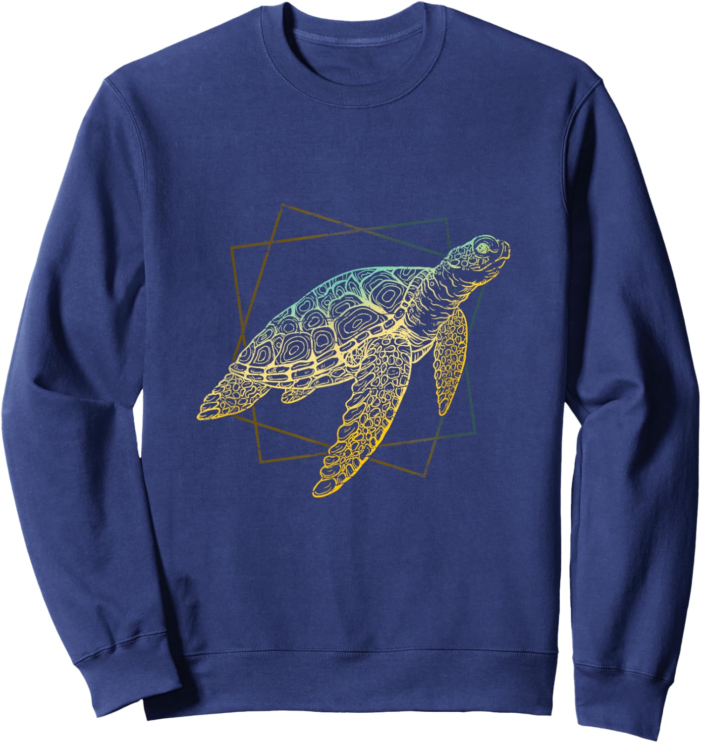 Ocean Animal Sea Creature Turtle Sweatshirt - Sweatshirt | Navy