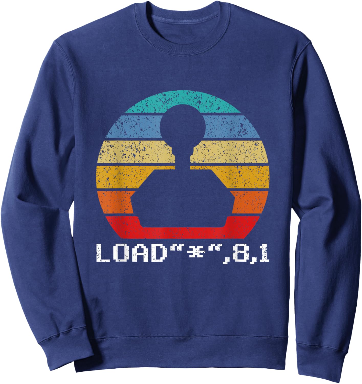 LOAD C64 Retro Gamer Sweatshirt - Sweatshirt | Navy