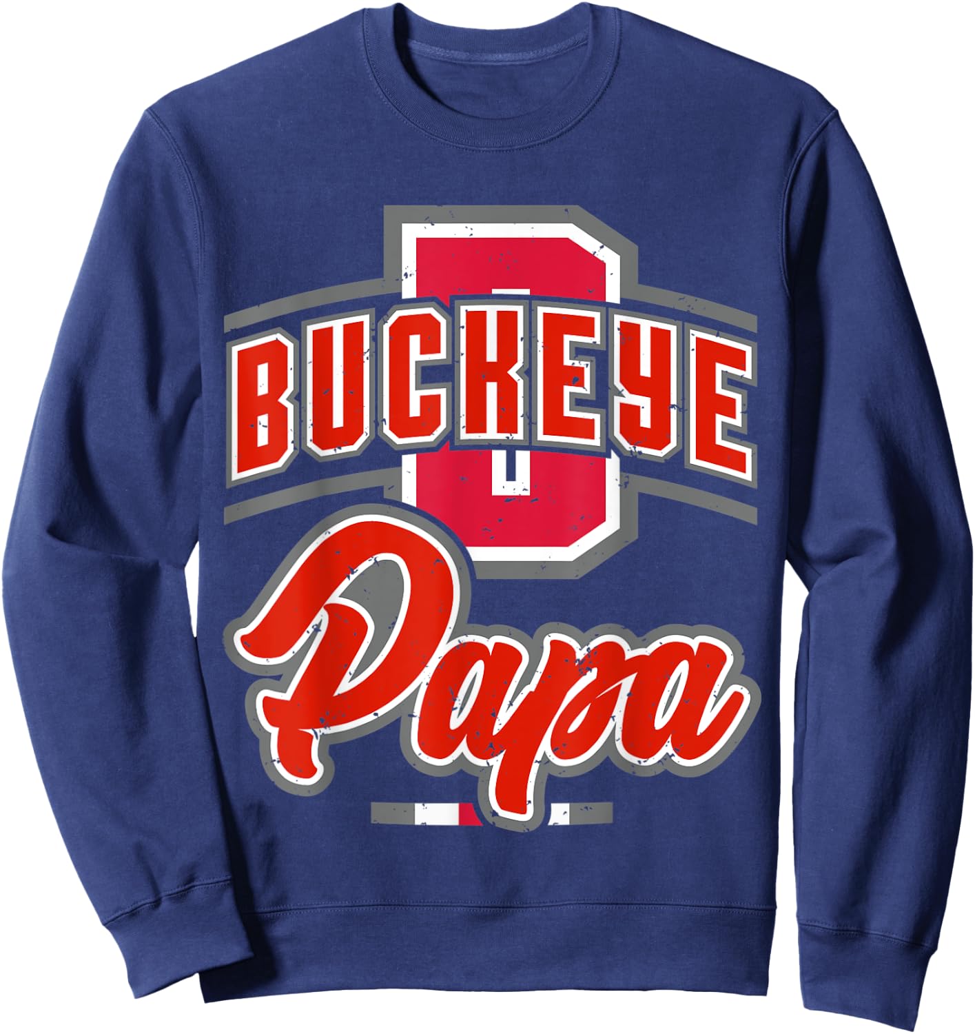 Buckeye Papa Sweatshirt - Sweatshirt | Navy