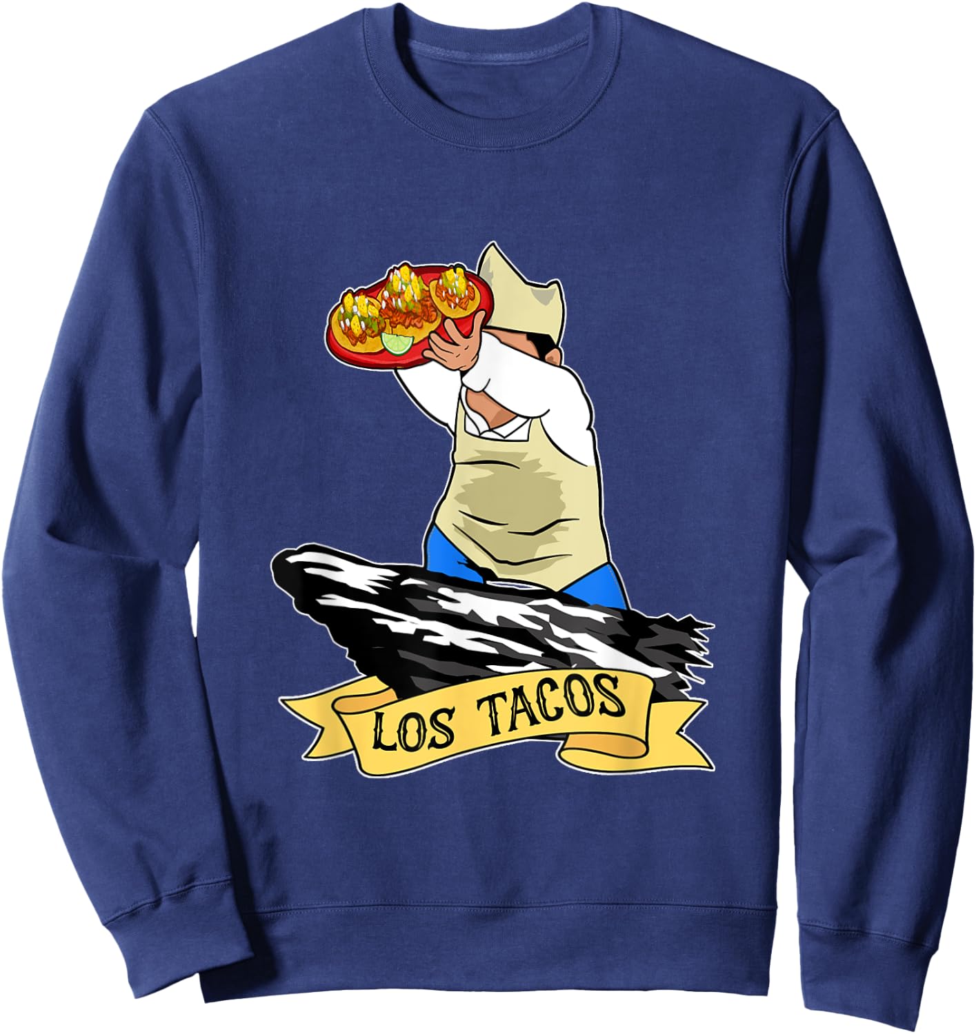 Los tacos Funny Tacos al Pastor Mexican Food Sweatshirt - Sweatshirt | Navy