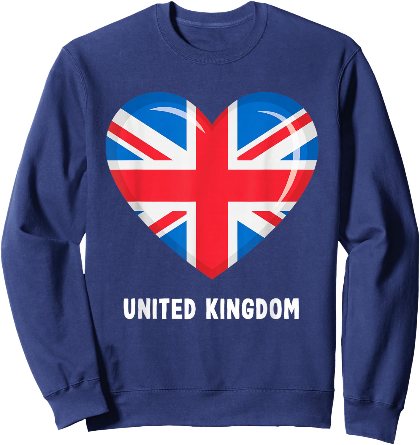 United Kingdom Flag Shirt | British Sweatshirt - Sweatshirt | Navy
