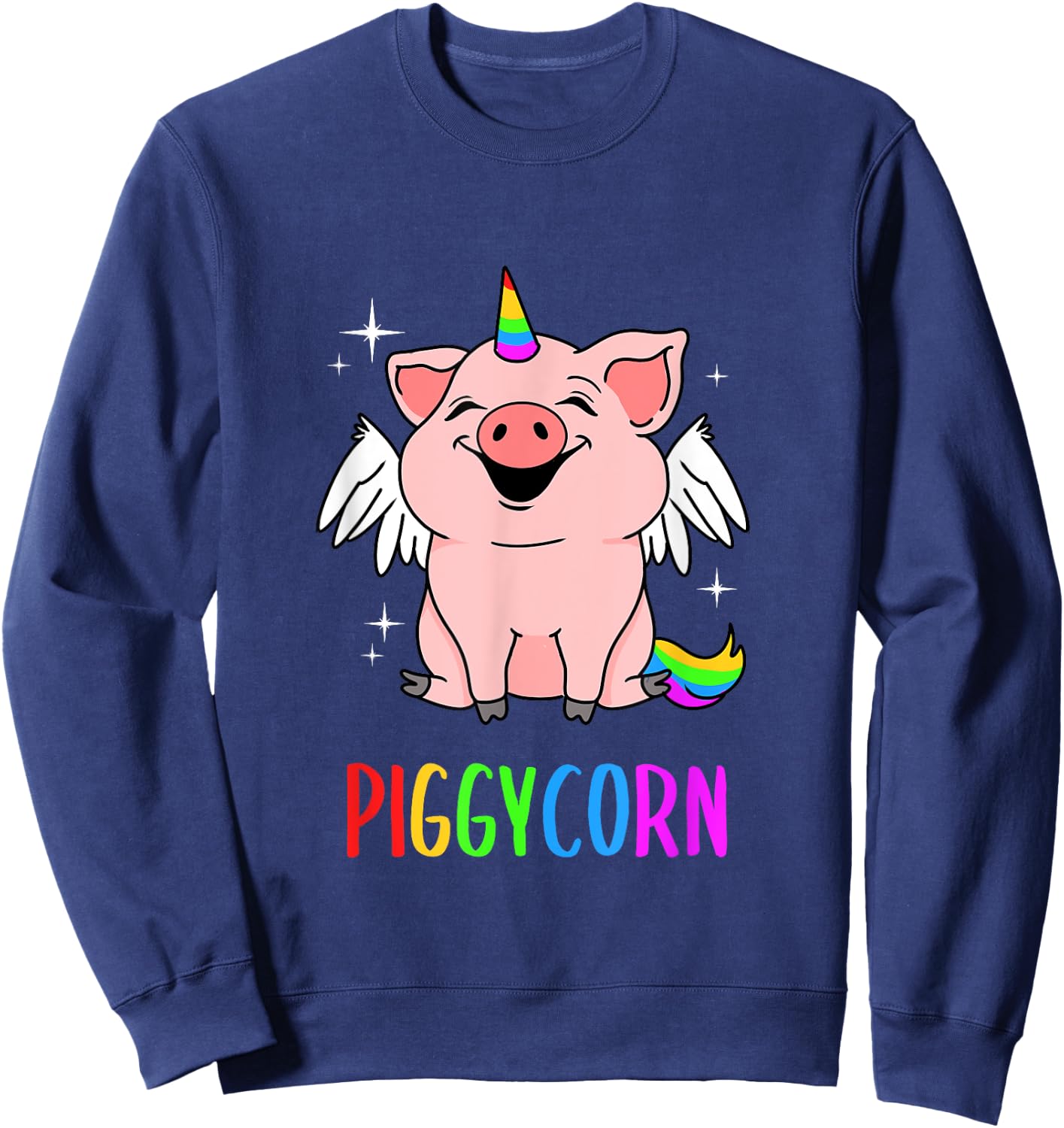 Piggycorn Pig Unicorn Sweatshirt - Sweatshirt | Navy