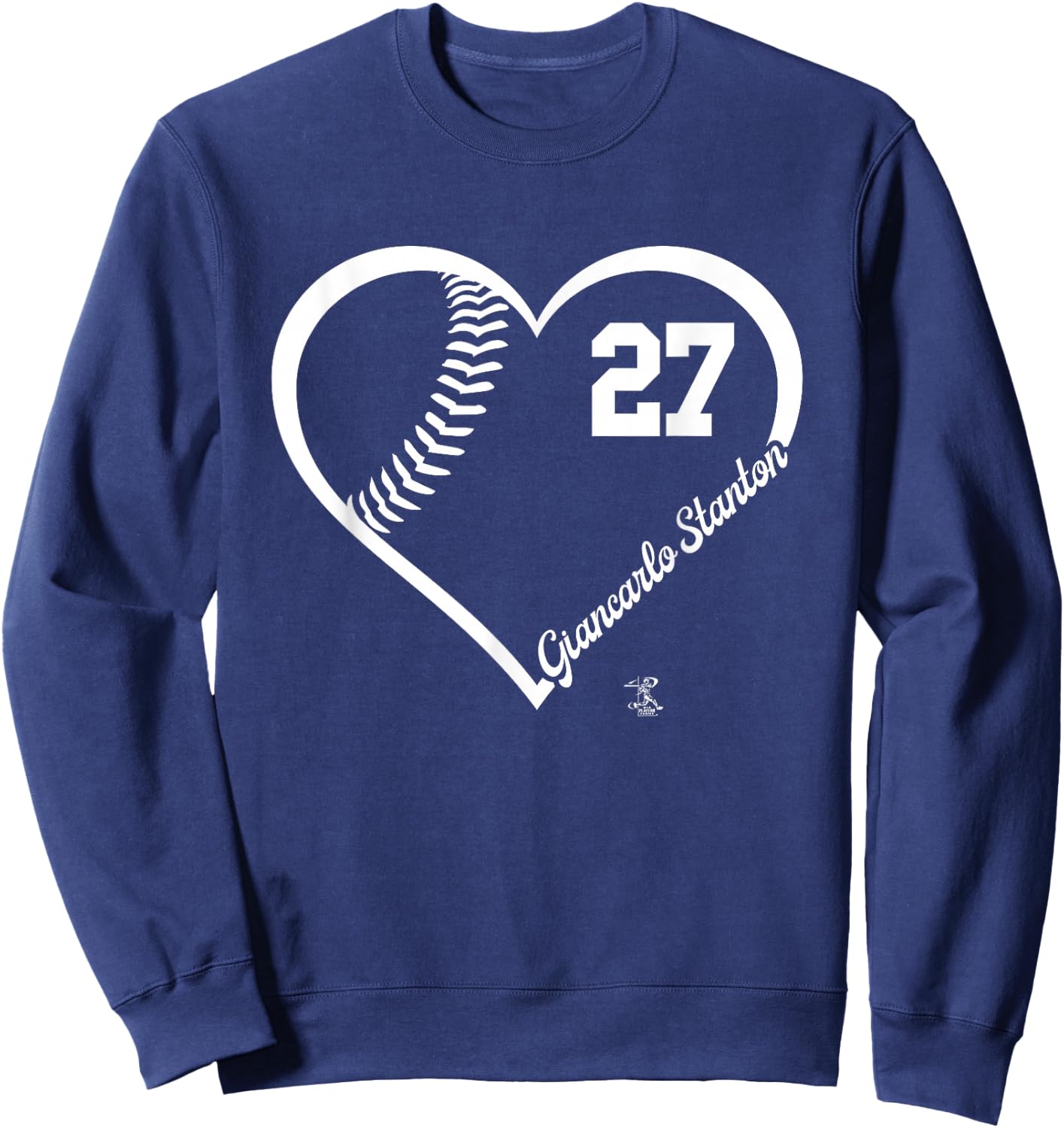 Giancarlo Stanton Player Heart Number New York MLBPA Sweatshirt - Sweatshirt | Navy
