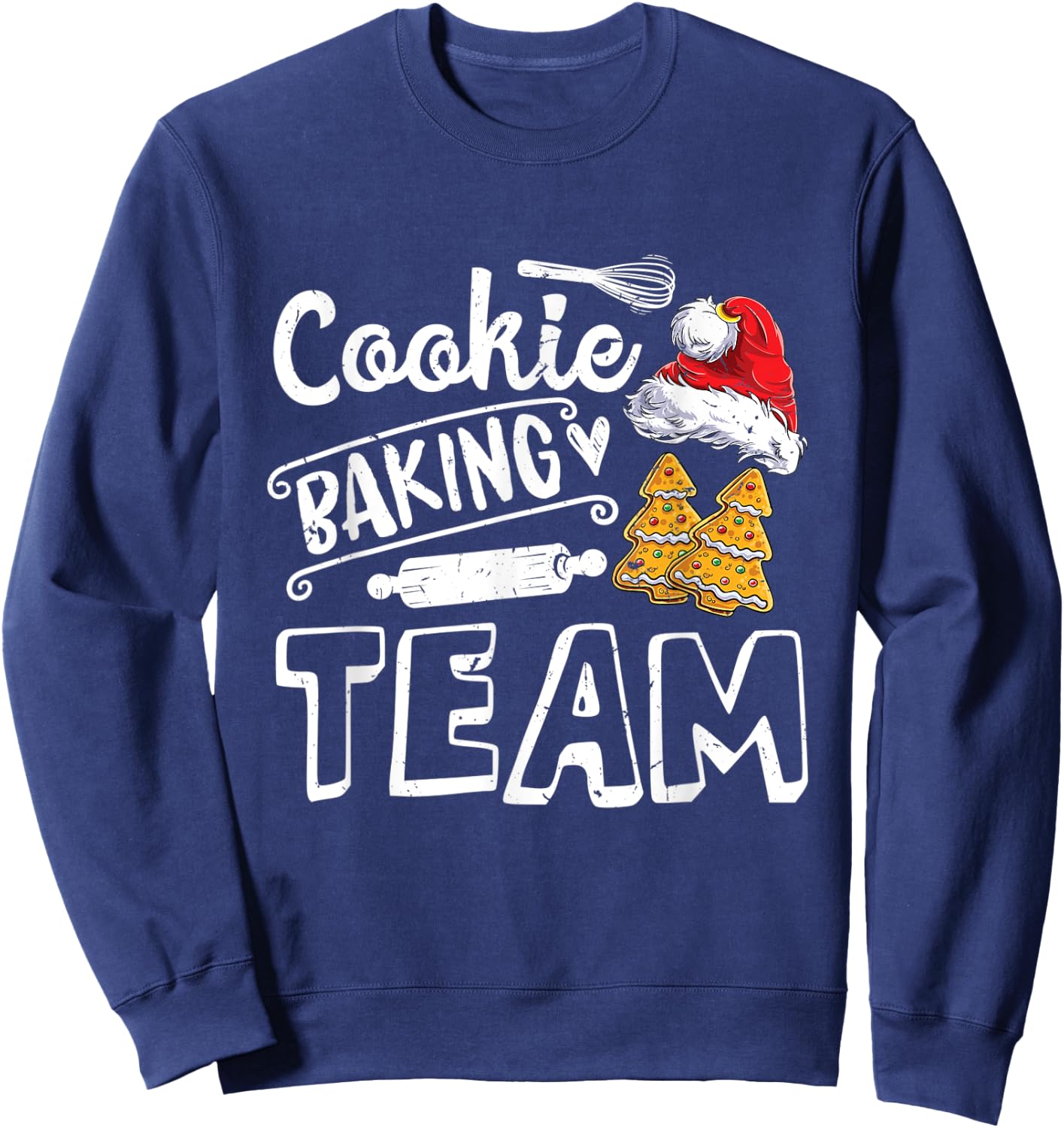 Cookie Baking Team Christmas Squad Xmas Crew m Gingerbread Sweatshirt - Sweatshirt | Navy