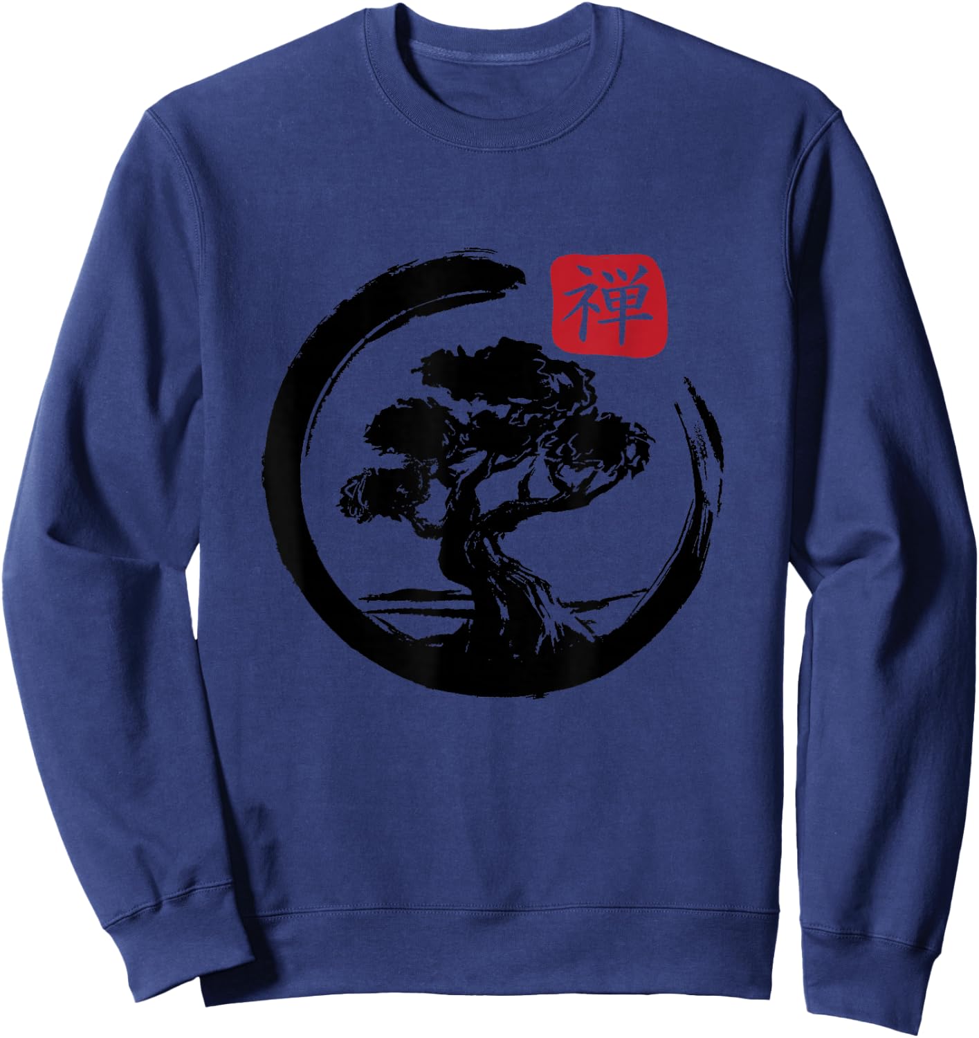 Bonsai Tree Japan Zen Japanese Bonsai Tree Gift Sweatshirt - Sweatshirt | Navy