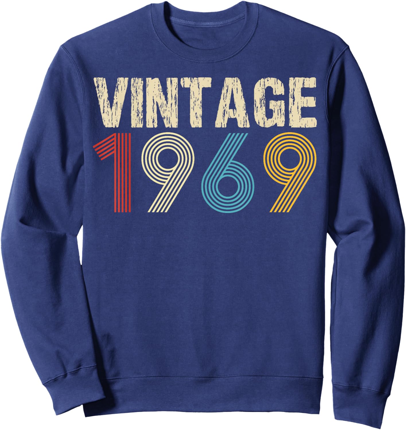 Vintage 1969 55th Birthday 55 Year Old Women Sweatshirt - Sweatshirt | Navy