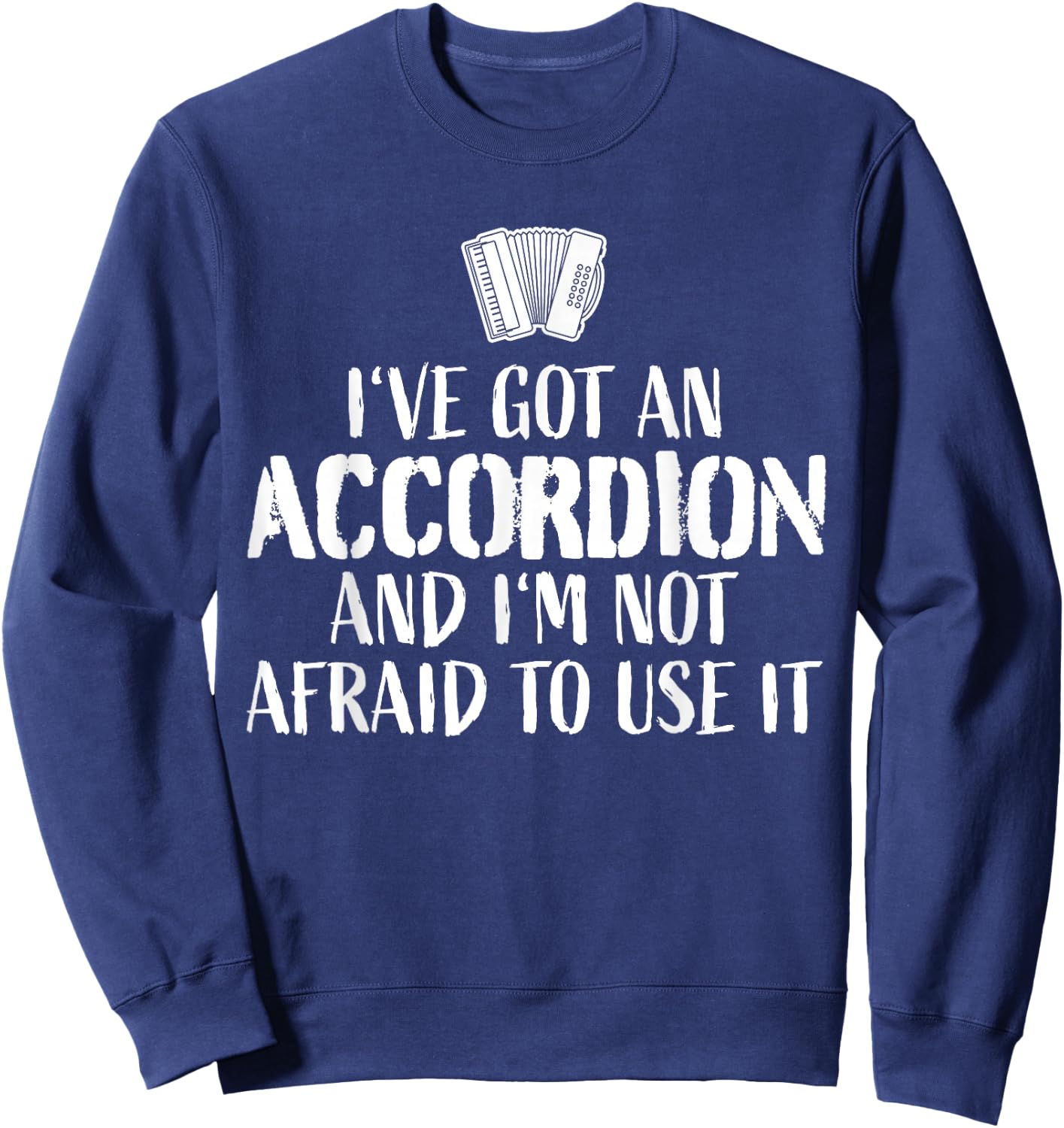 Accordion Player Ship Piano Accordion Sweatshirt - Sweatshirt | Navy