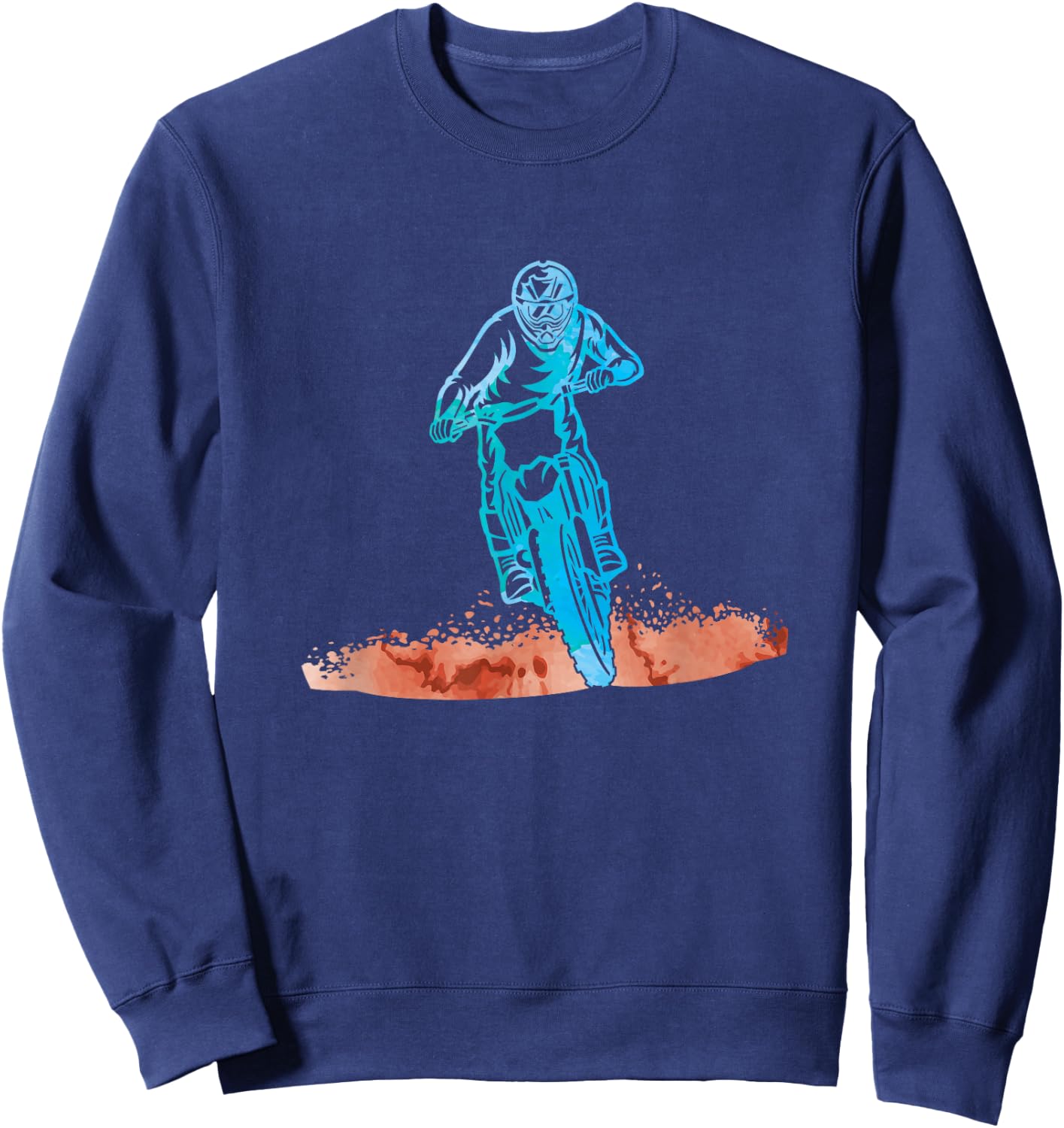 Dirt Bike Riding - MX Motocross Supercross Sweatshirt - Sweatshirt | Navy