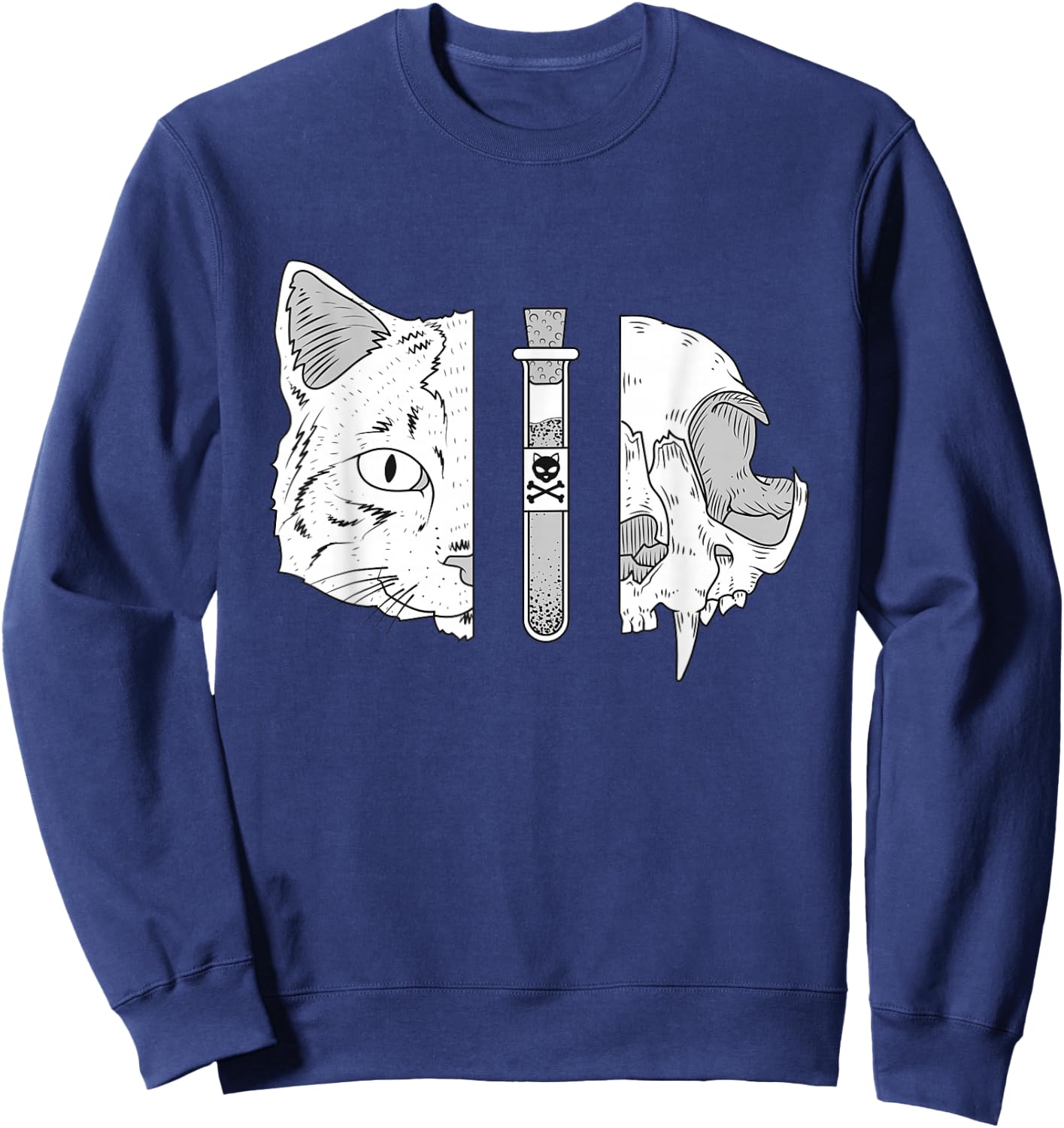 Physics - Science Student Physicist Schrodingers Cat Sweatshirt - Sweatshirt | Navy