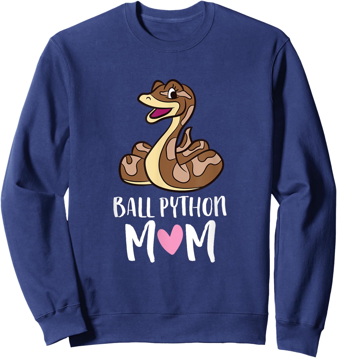 Ball Python Mom Snake Ball Python Sweatshirt - Sweatshirt | Navy