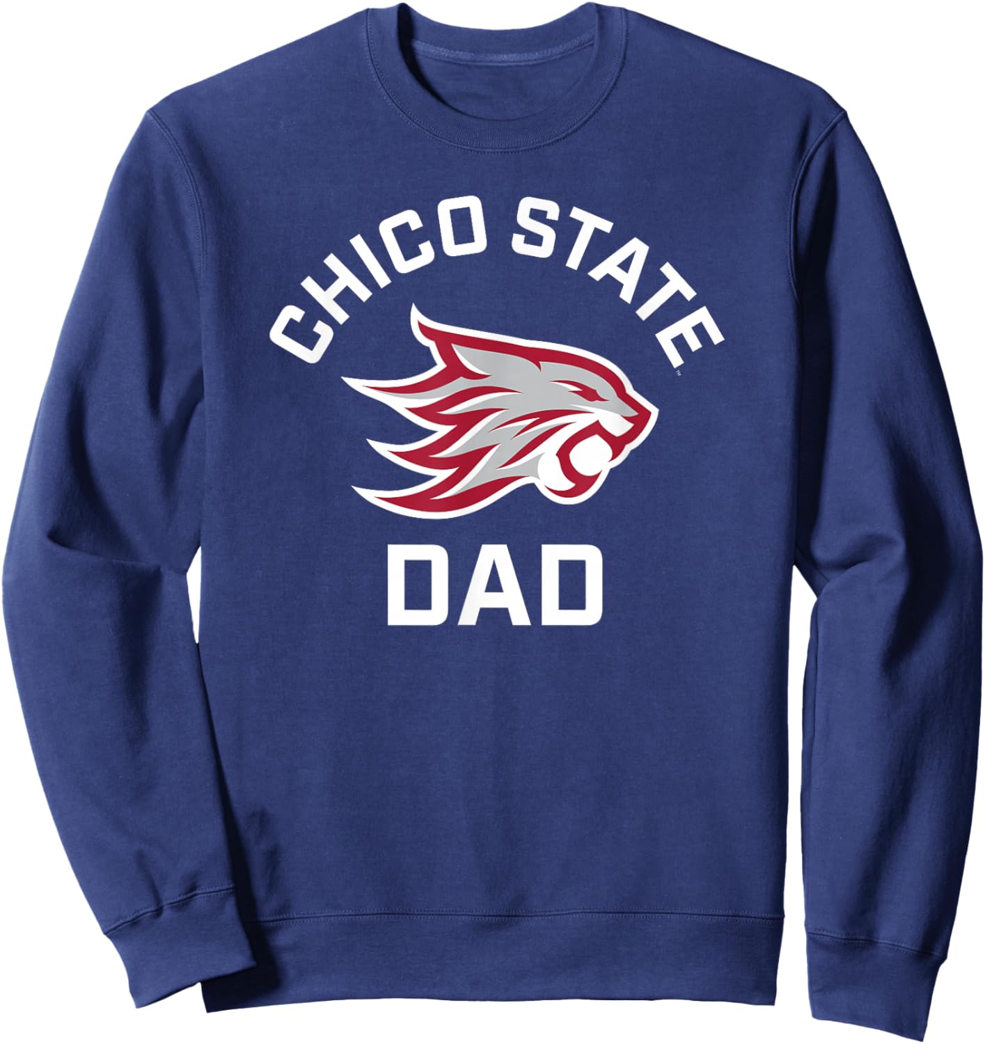 Chico State Wildcats Arched Dad Sweatshirt - Sweatshirt | Navy