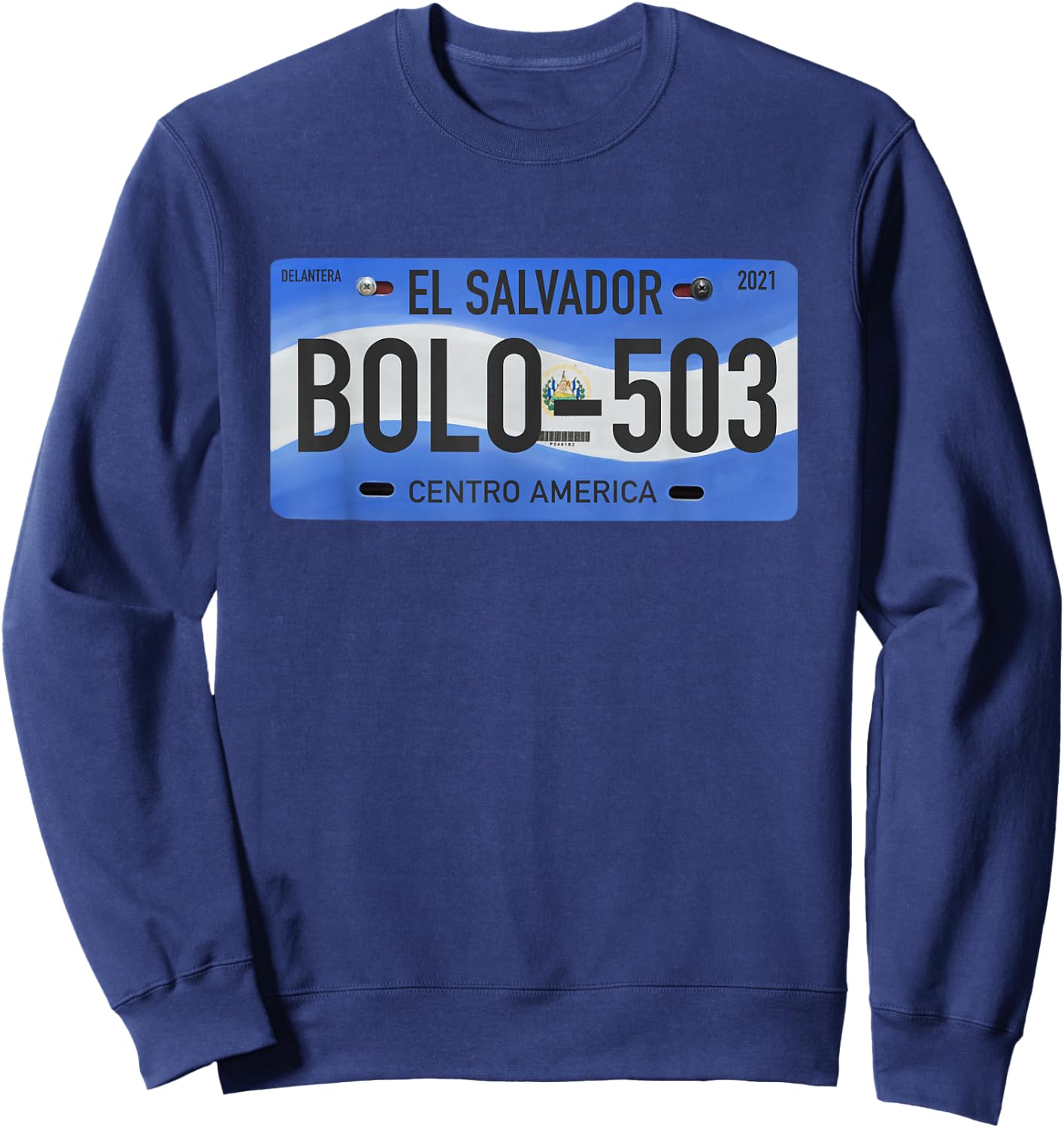 El Salvador Pupusas Typical Phrases Sweatshirt - Sweatshirt | Navy