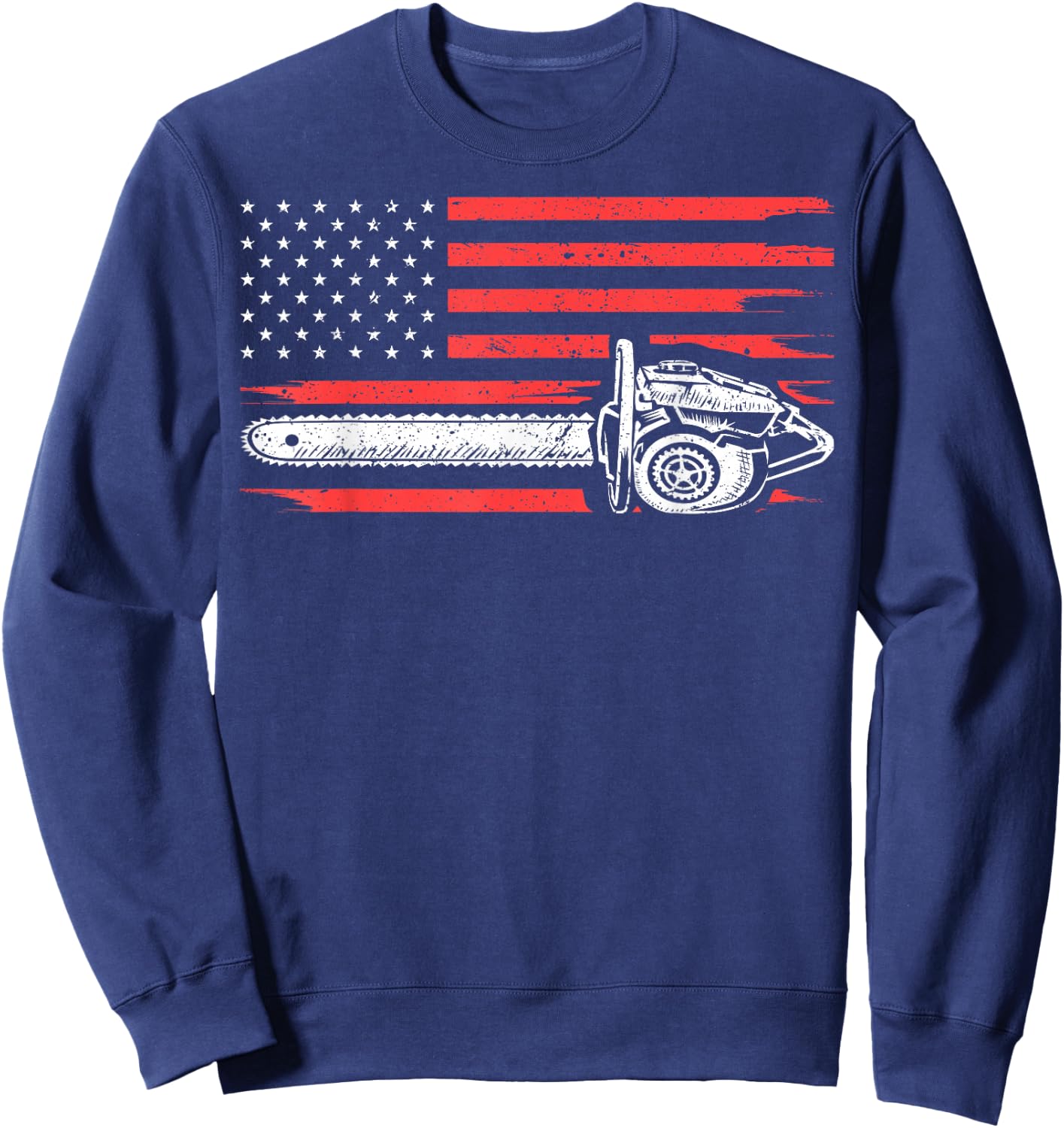 Funny Logger Arborist Gift Men Cool Lumberjack Woodworker Sweatshirt - Sweatshirt | Navy