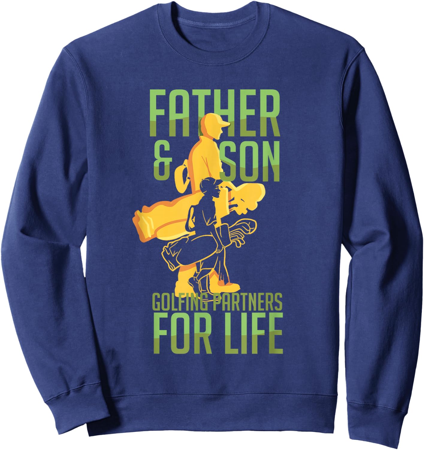 Golf Golfing Father Son Matching Dad Sweatshirt - Sweatshirt | Navy