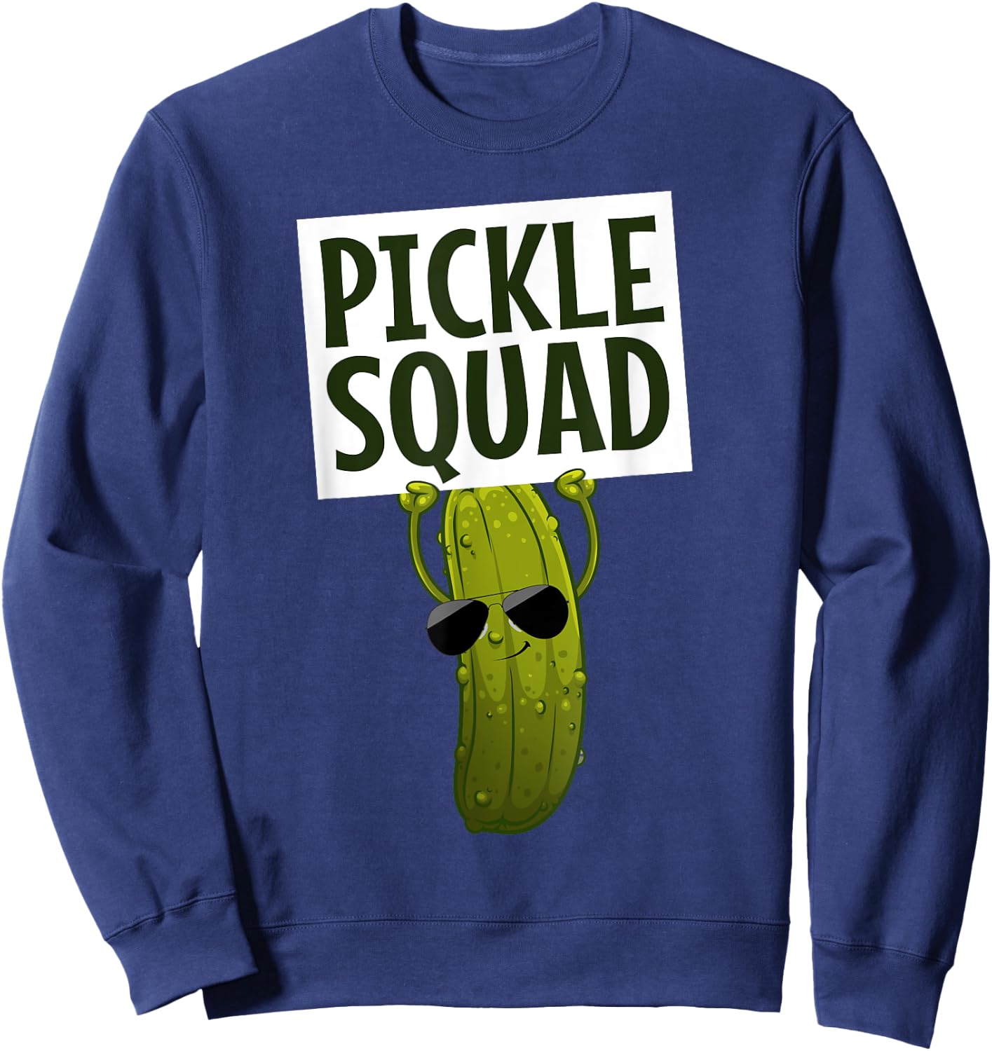 Funny Pickle Design Women Kids Cucumber Pickle Lover Sweatshirt - Sweatshirt | Navy