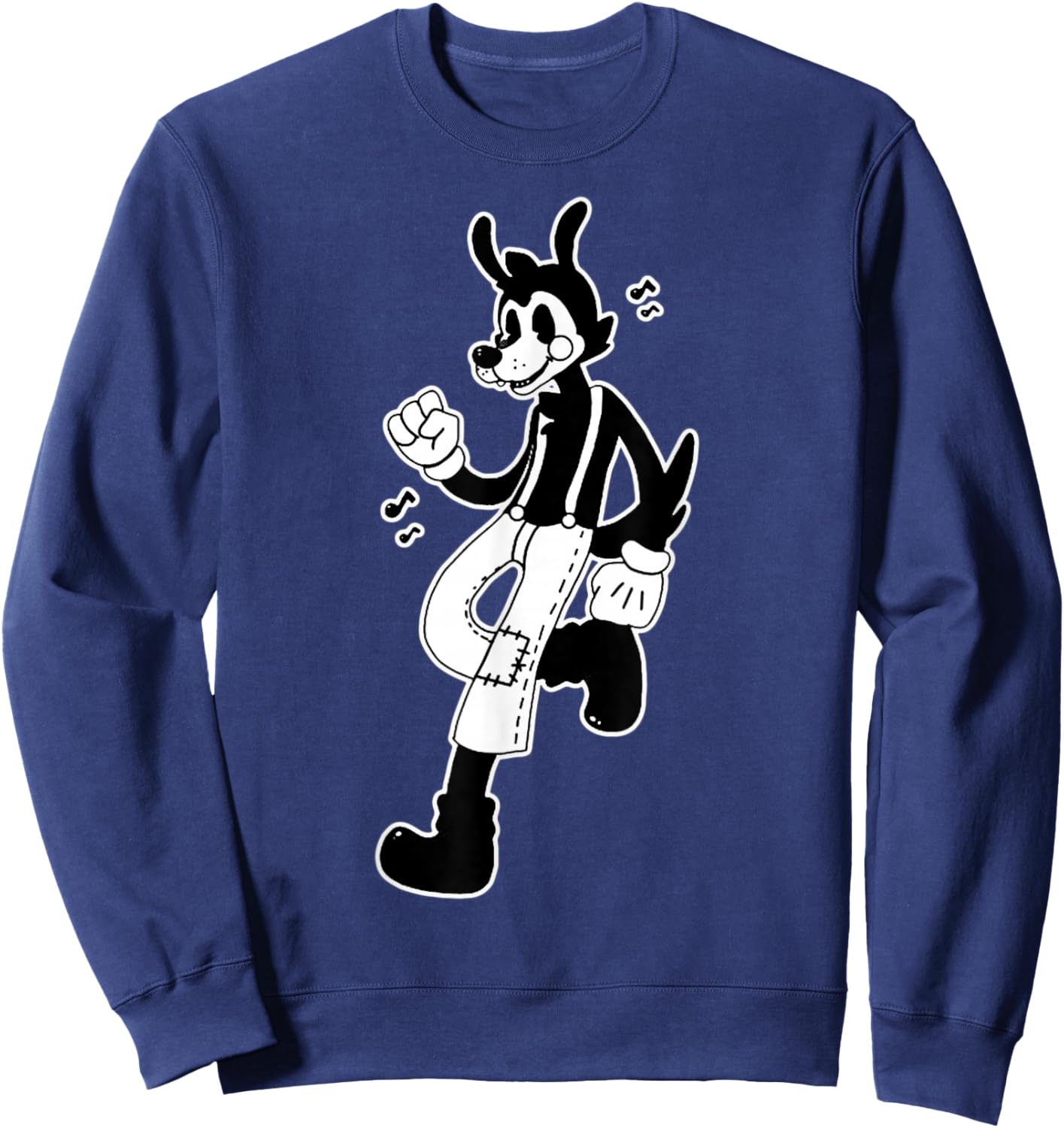 Wolf Cartoon Sweatshirt - Sweatshirt | Navy