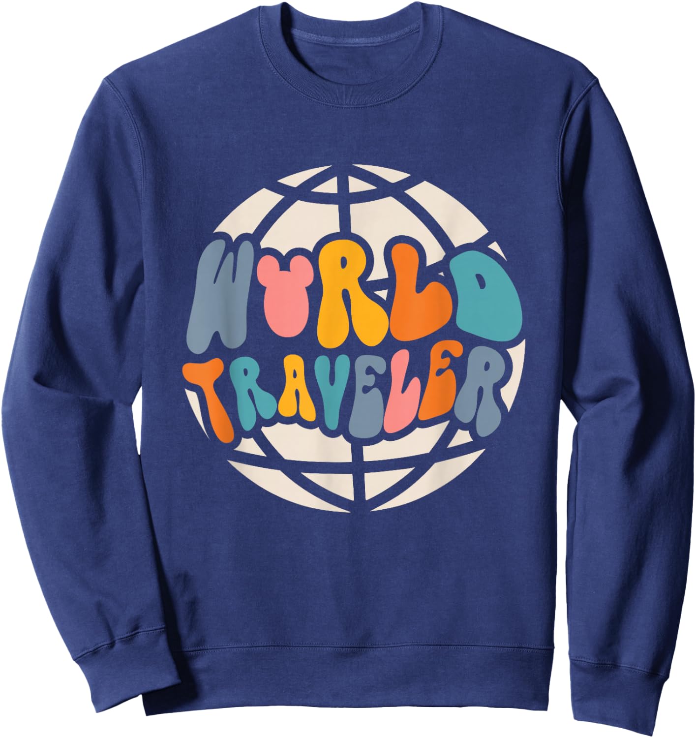 World Traveler, Vacation Trip, Travel Sweatshirt - Sweatshirt | Navy