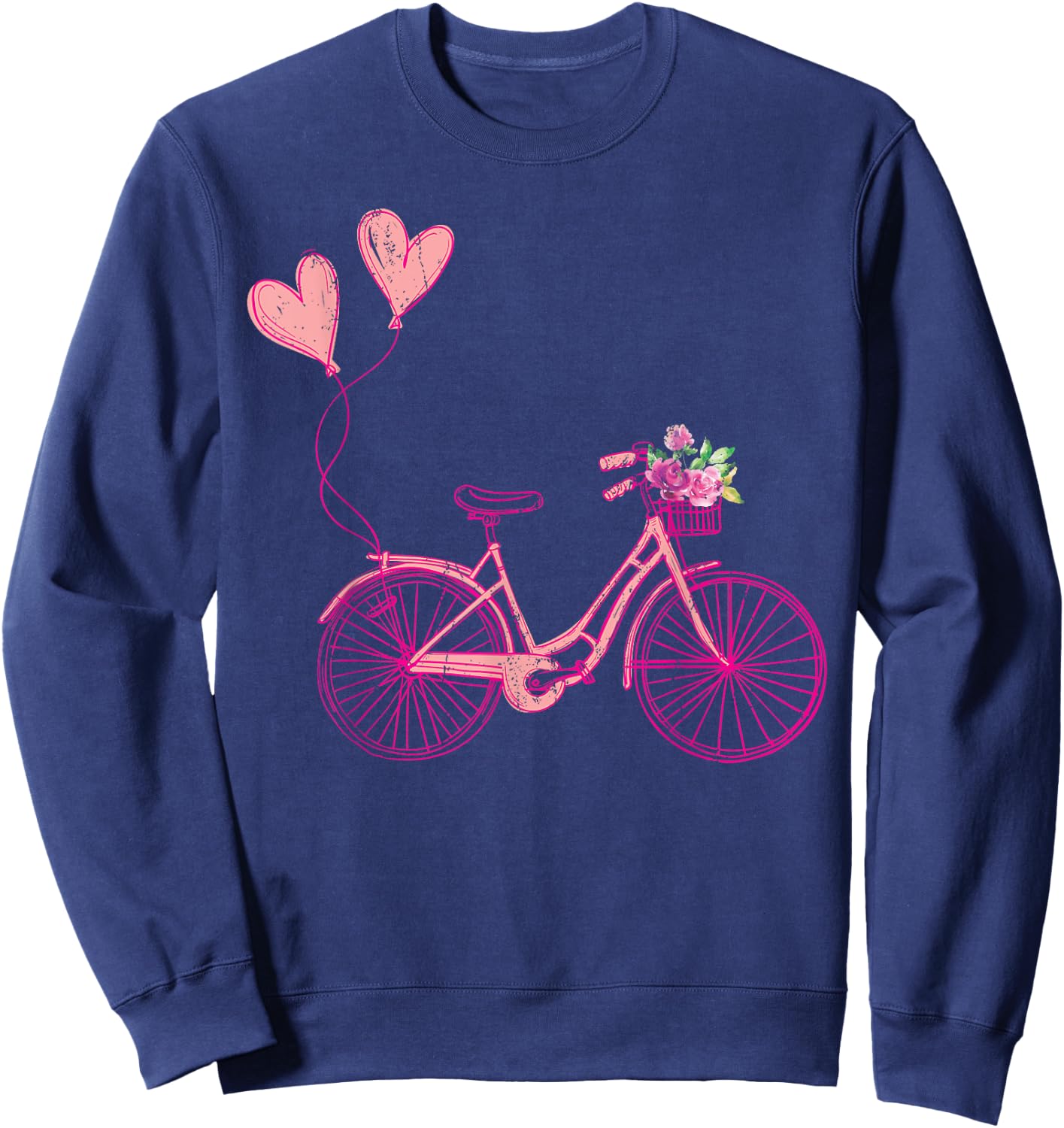 Bike Cycling Love Cyclist Women Girls Gift Bicycle Sweatshirt - Sweatshirt | Navy