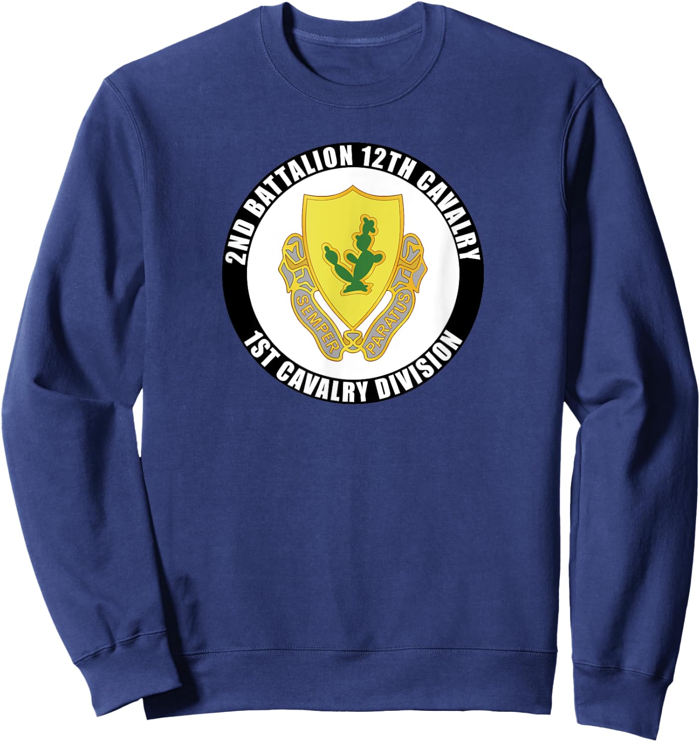 2nd Battalion 12th Cavalry 1st Cavalry Division Veteran Sweatshirt - Sweatshirt | Navy