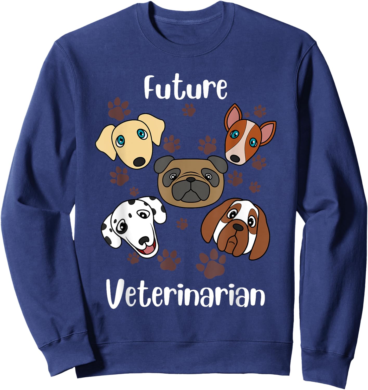 Funny Future Veterinarian Gift | Cute Aspiring Vets Kids Sweatshirt - Sweatshirt | Navy