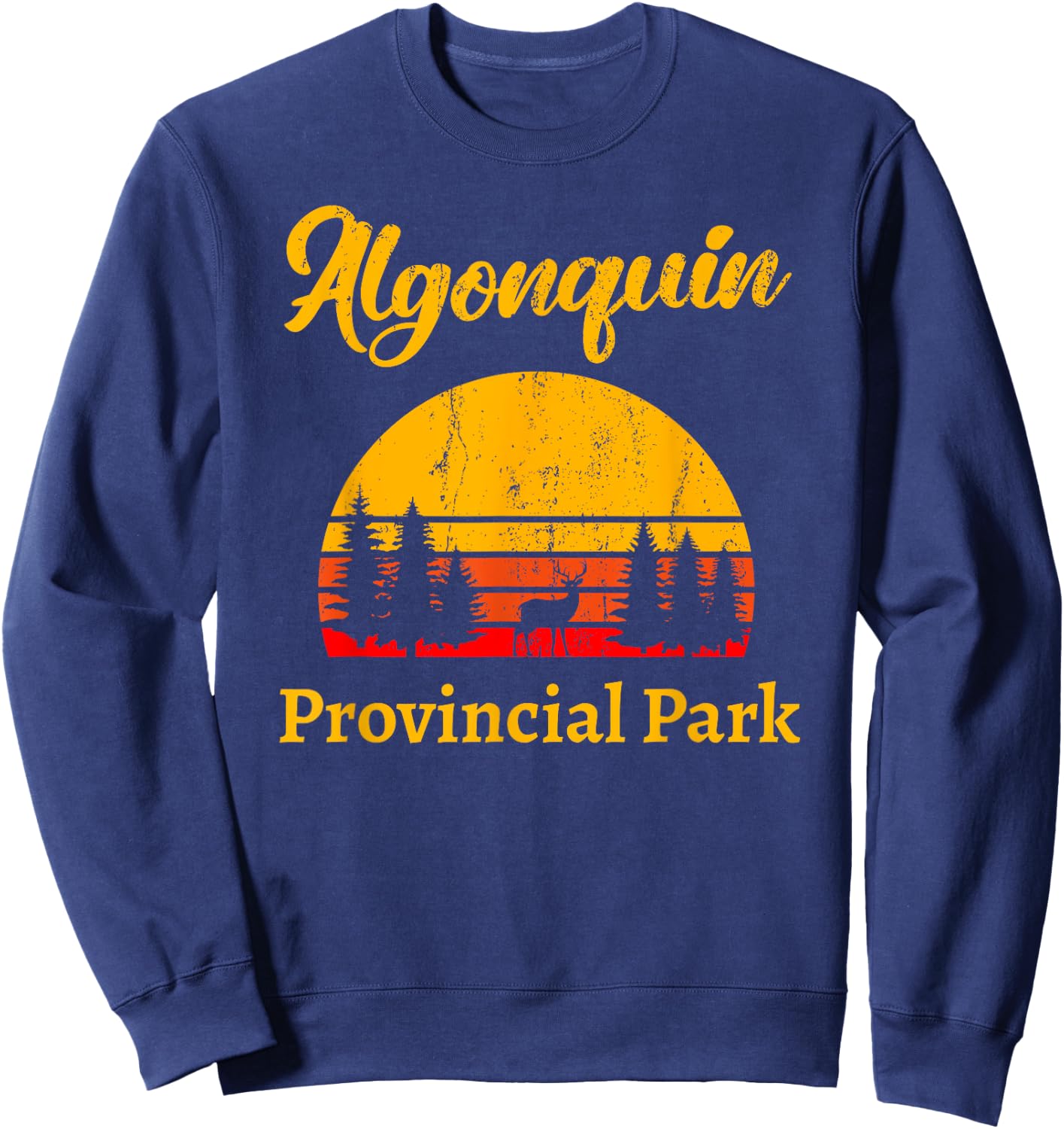 Adventure in Ontario Canada Algonquin Park Sweatshirt - Sweatshirt | Navy