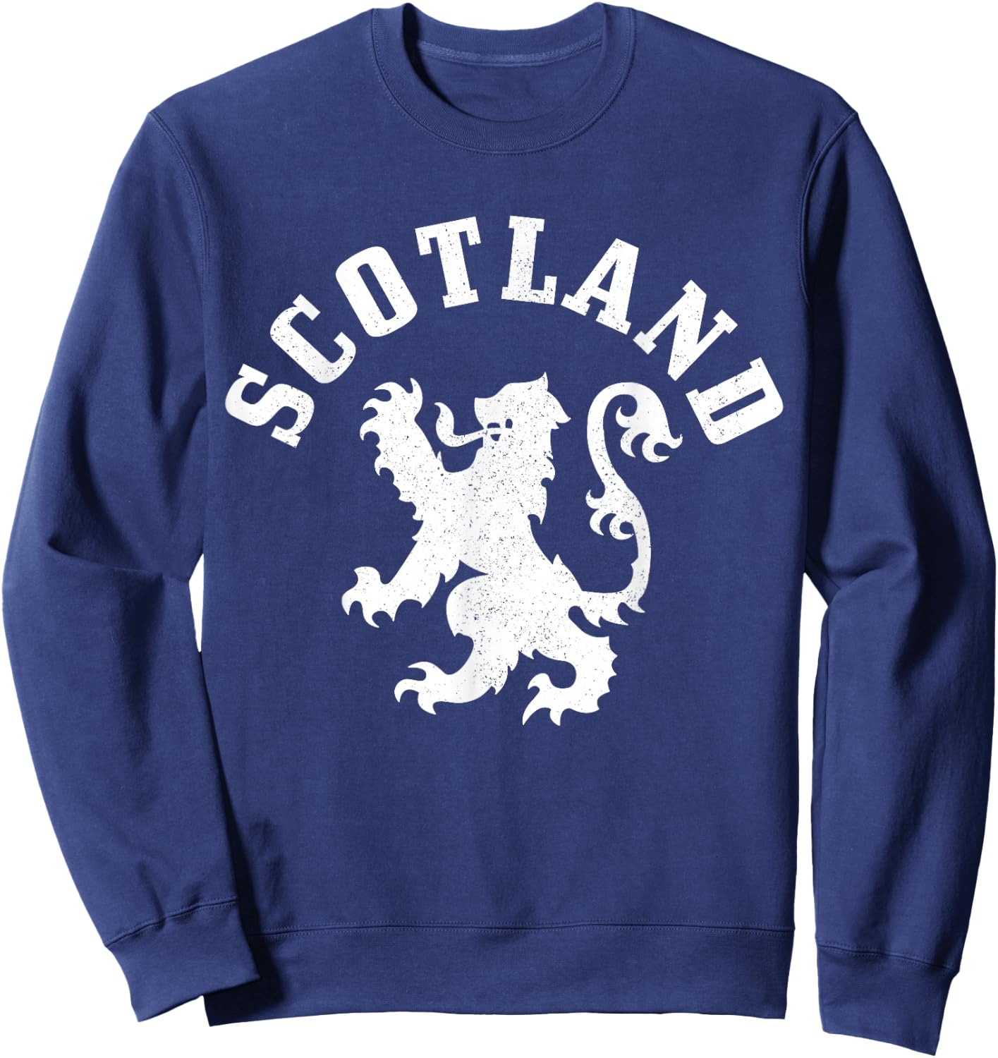 Scotland Vintage Lion Scotland Pride Gift UK Sweatshirt - Sweatshirt | Navy