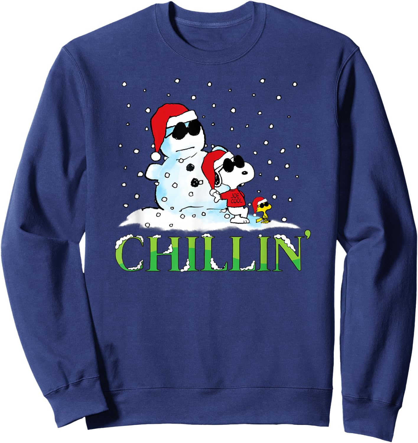 Peanuts Holiday Snoopy Chillin Sweatshirt - Sweatshirt | Navy