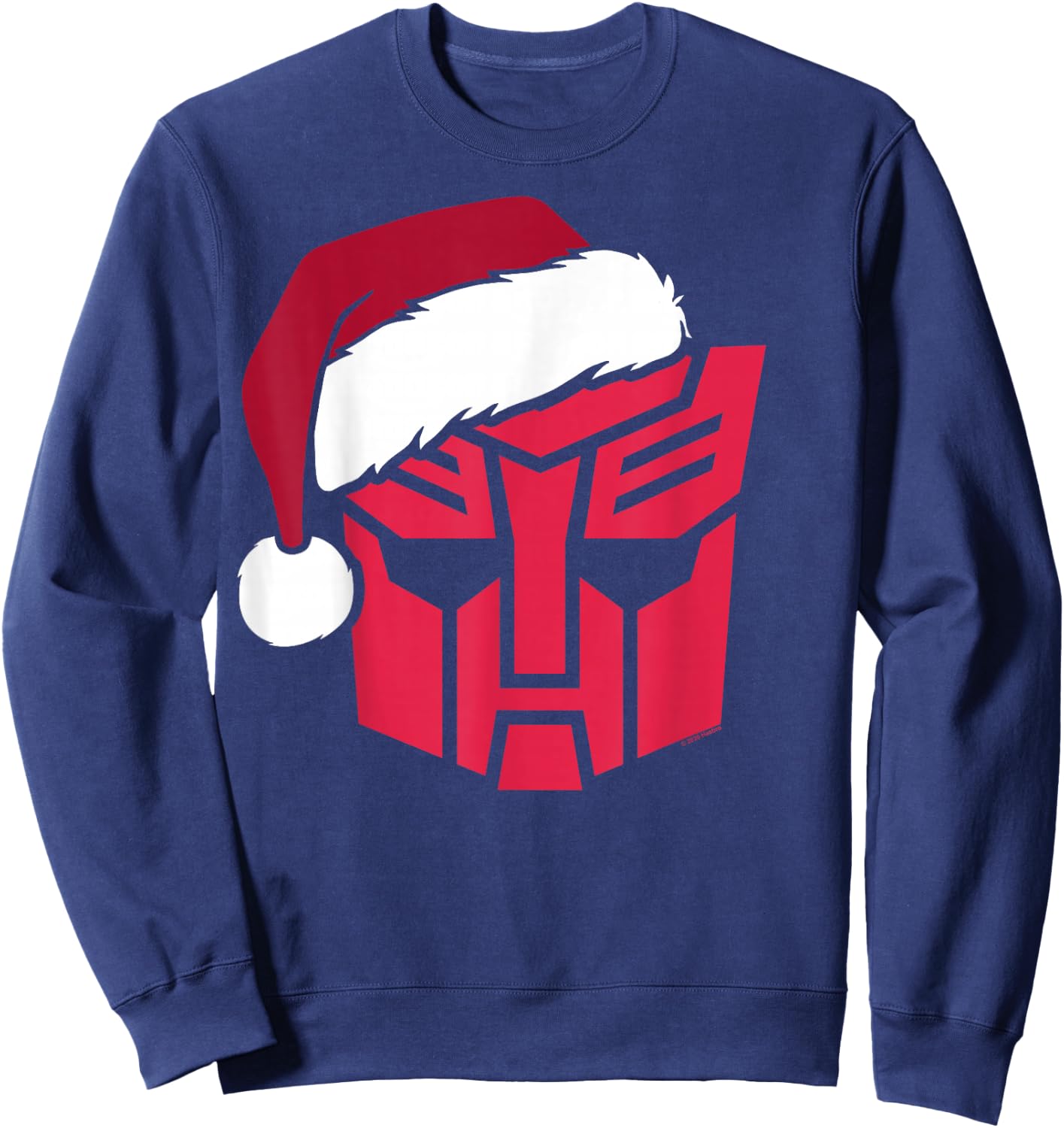 Transformers Christmas Autobots Santa Hat Logo Sweatshirt - Sweatshirt | Navy