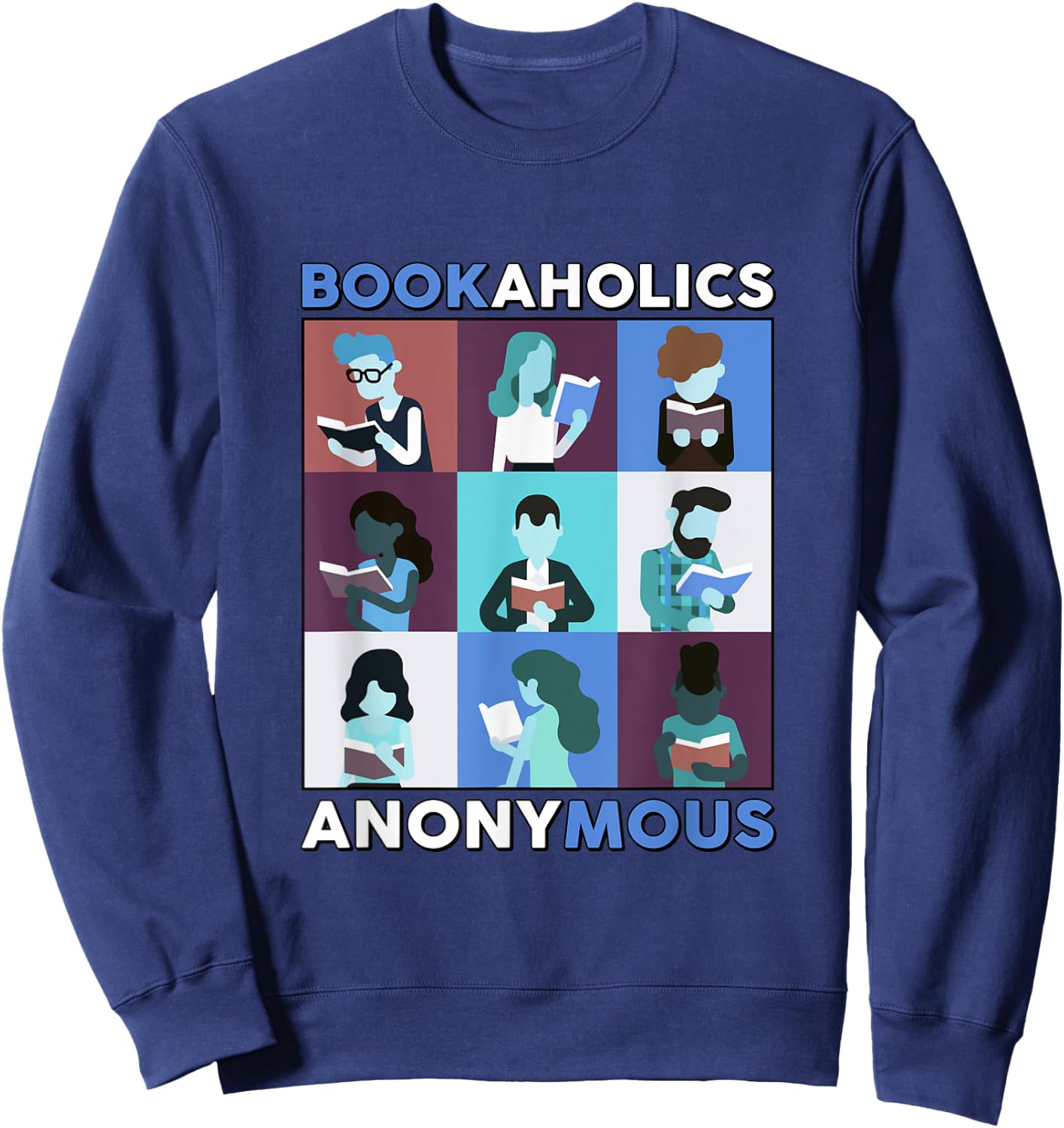 BookAholics Anonymous Sweatshirt - Sweatshirt | Navy