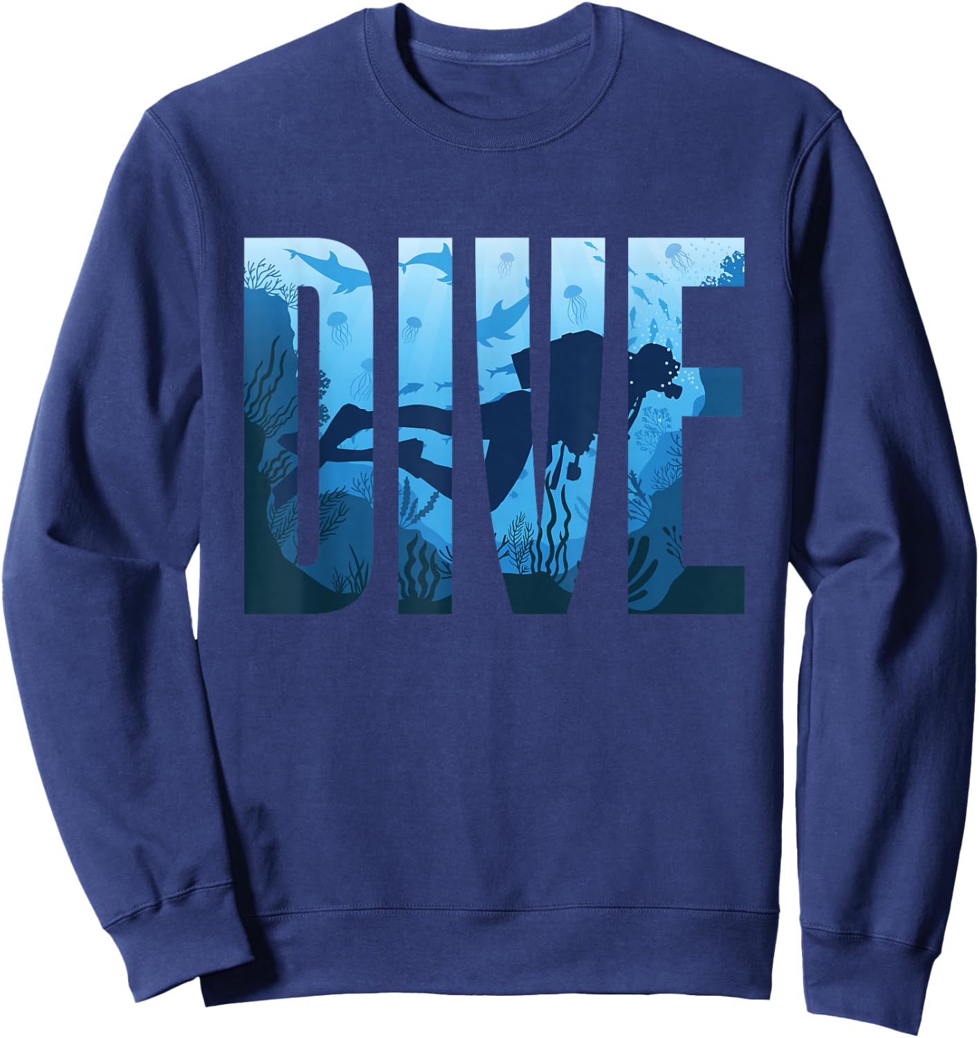 Dive Scuba Diving Sweatshirt - Sweatshirt | Navy