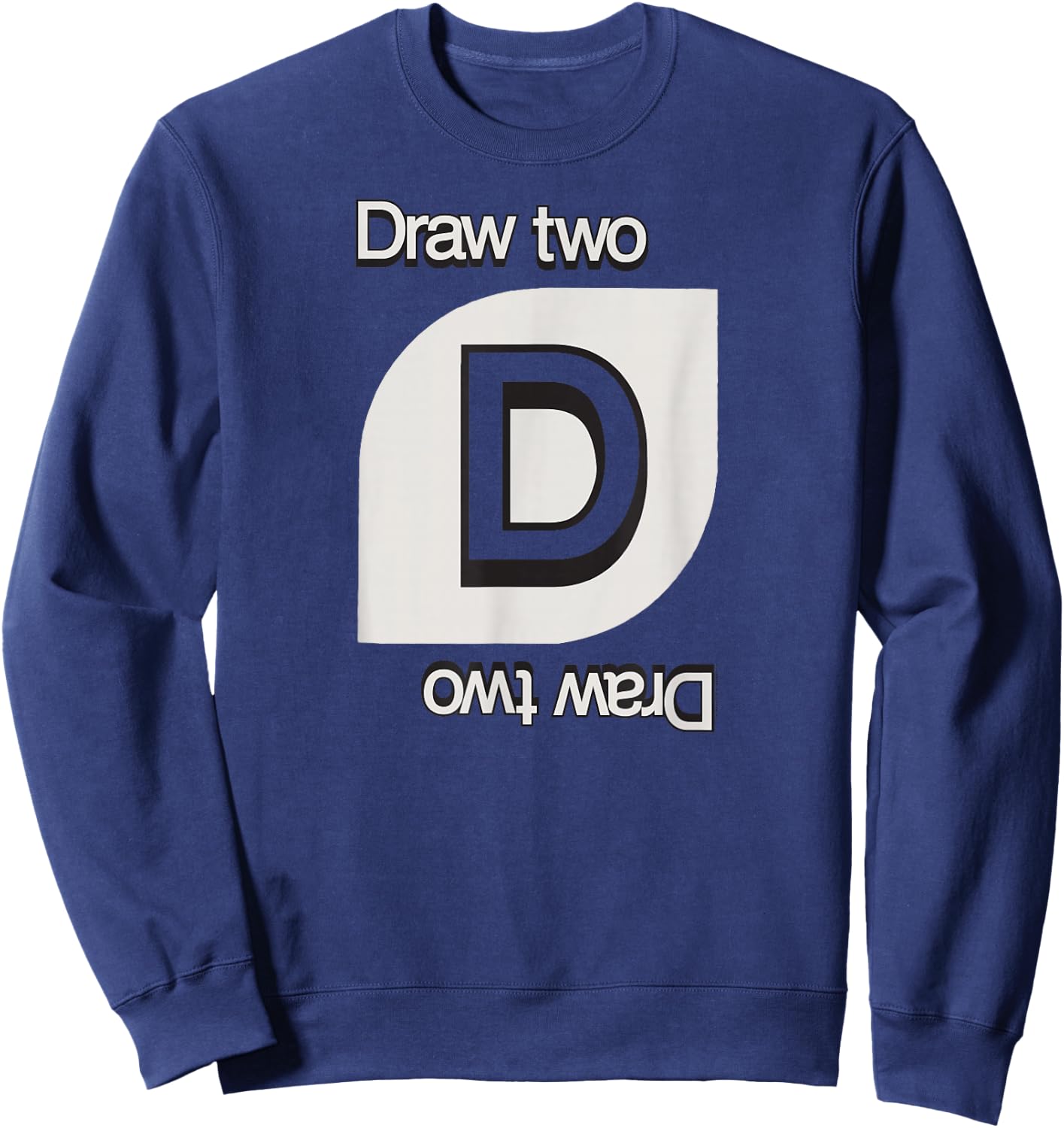 UNO - Draw Two Card Sweatshirt - Sweatshirt | Navy