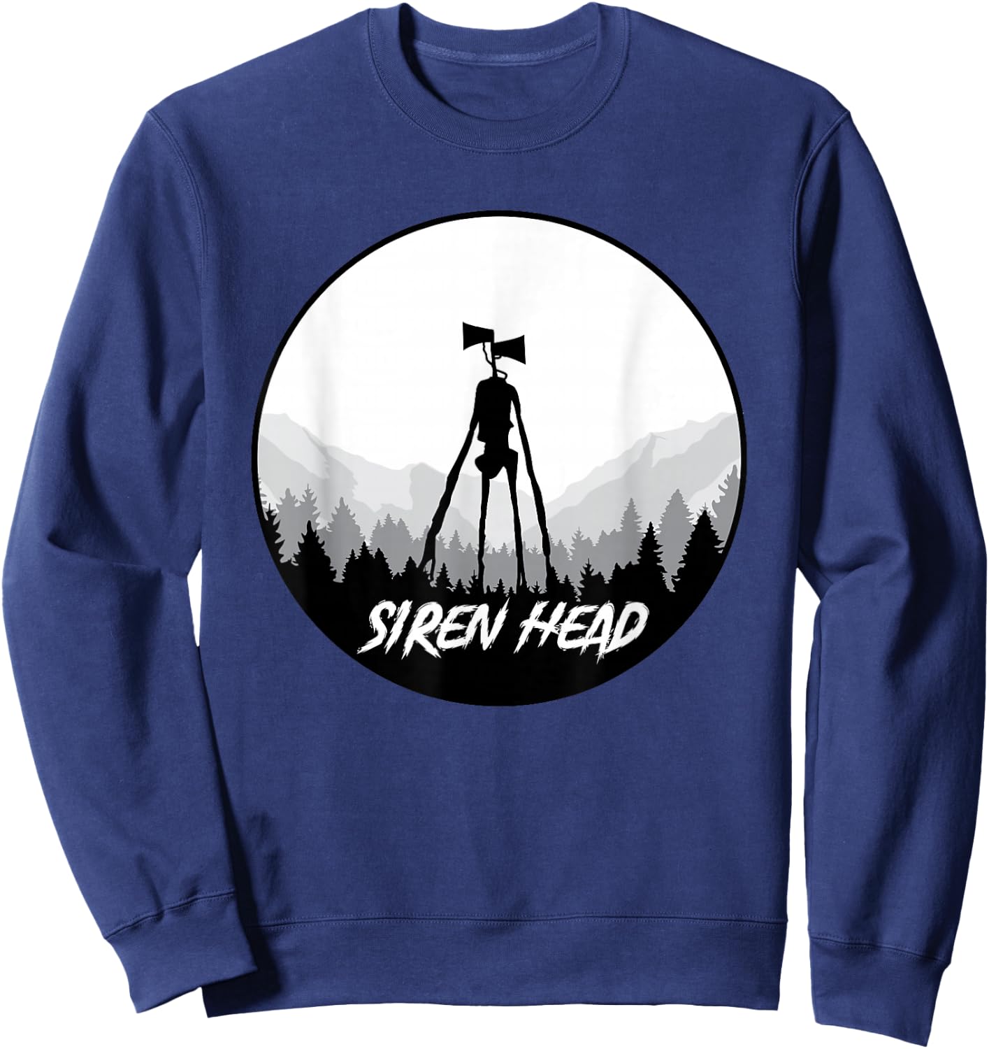Siren Head Creepypasta Horror Sweet or Treat Sweatshirt - Sweatshirt | Navy