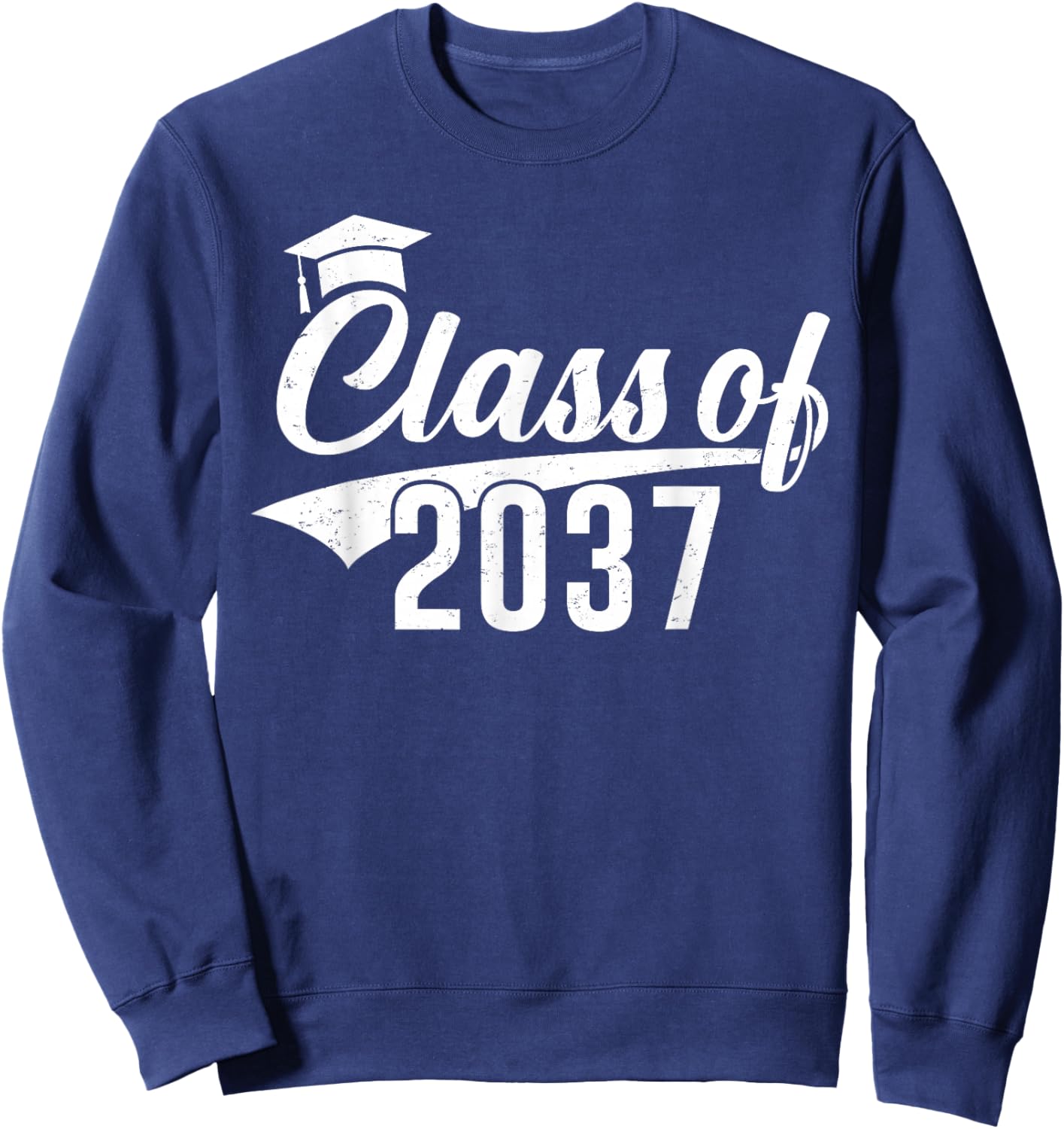 Class of 2037 Grow With Me Kindergarten K-12 Class of 2037 Sweatshirt - Sweatshirt | Navy
