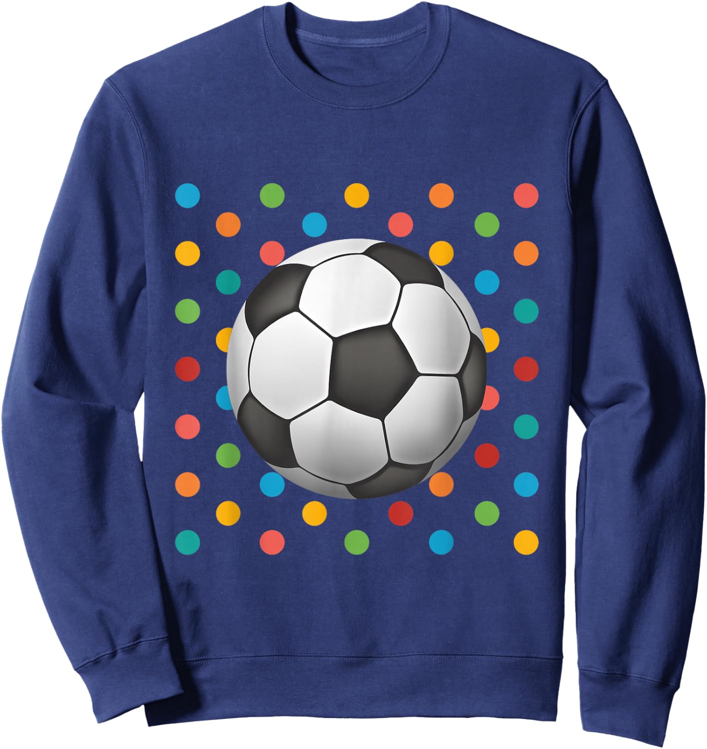 Dot Day Shirt Polka Dots Soccer Kids Boys Girls Youths Sweatshirt - Sweatshirt | Navy
