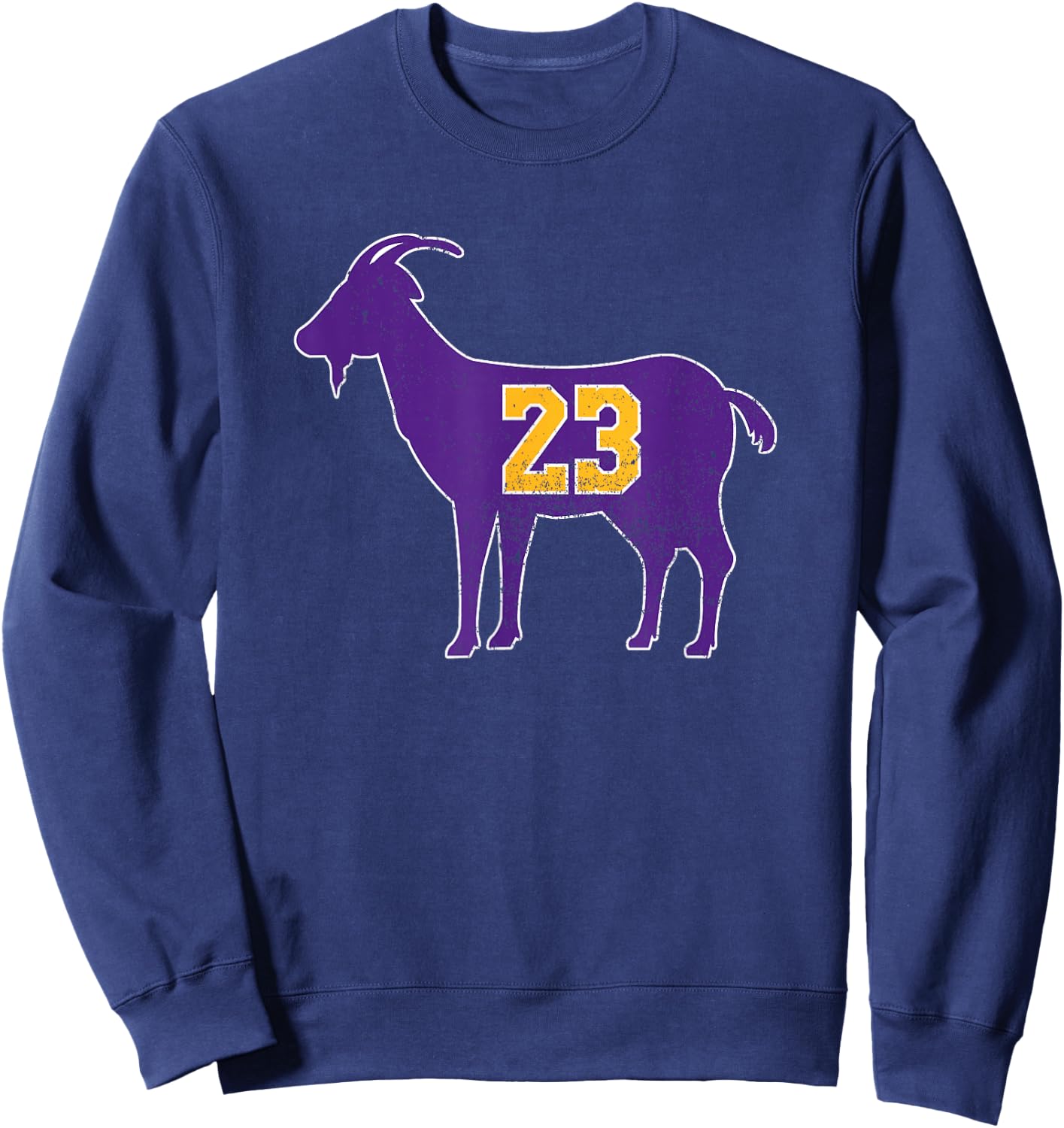 Vintage Goat 23 Distressed Sweatshirt - Sweatshirt | Navy