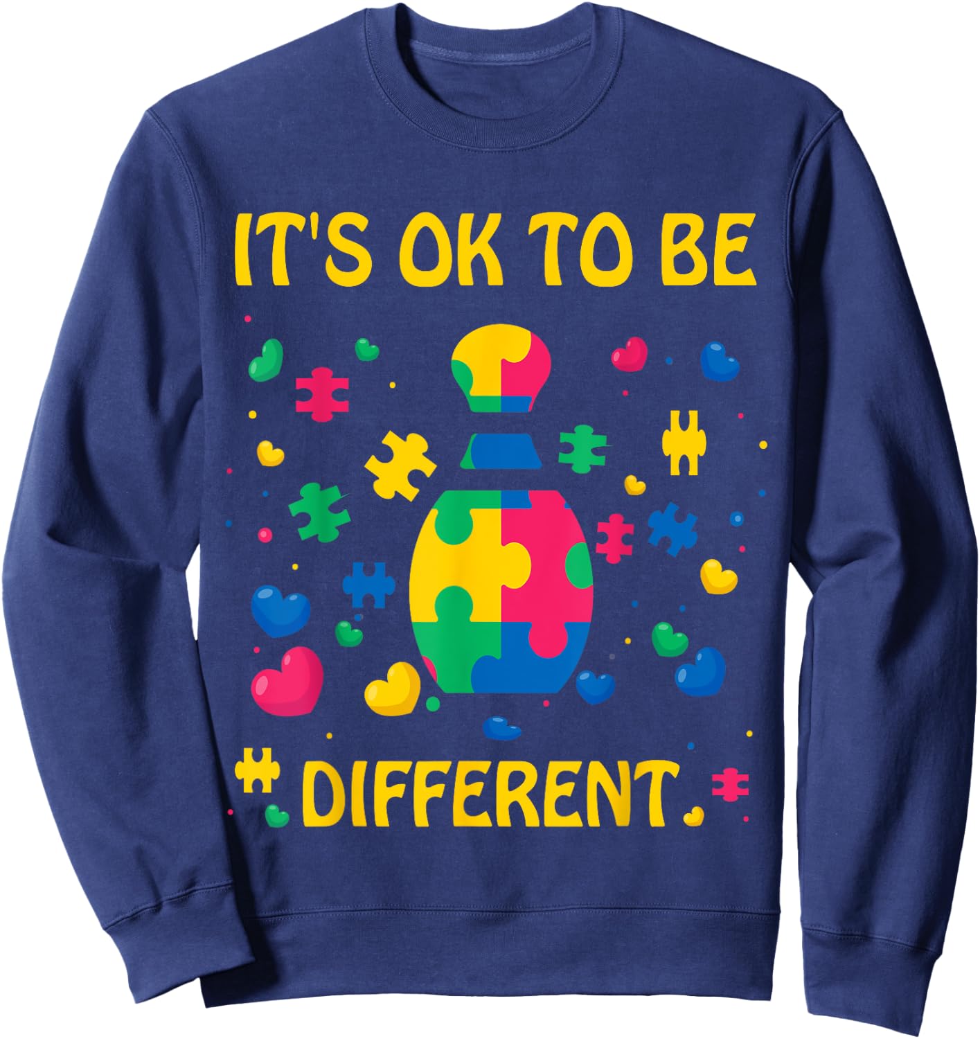 World Autism Month April 2021 Bowling Kid Mom Dad Lover Sweatshirt - Sweatshirt | Navy