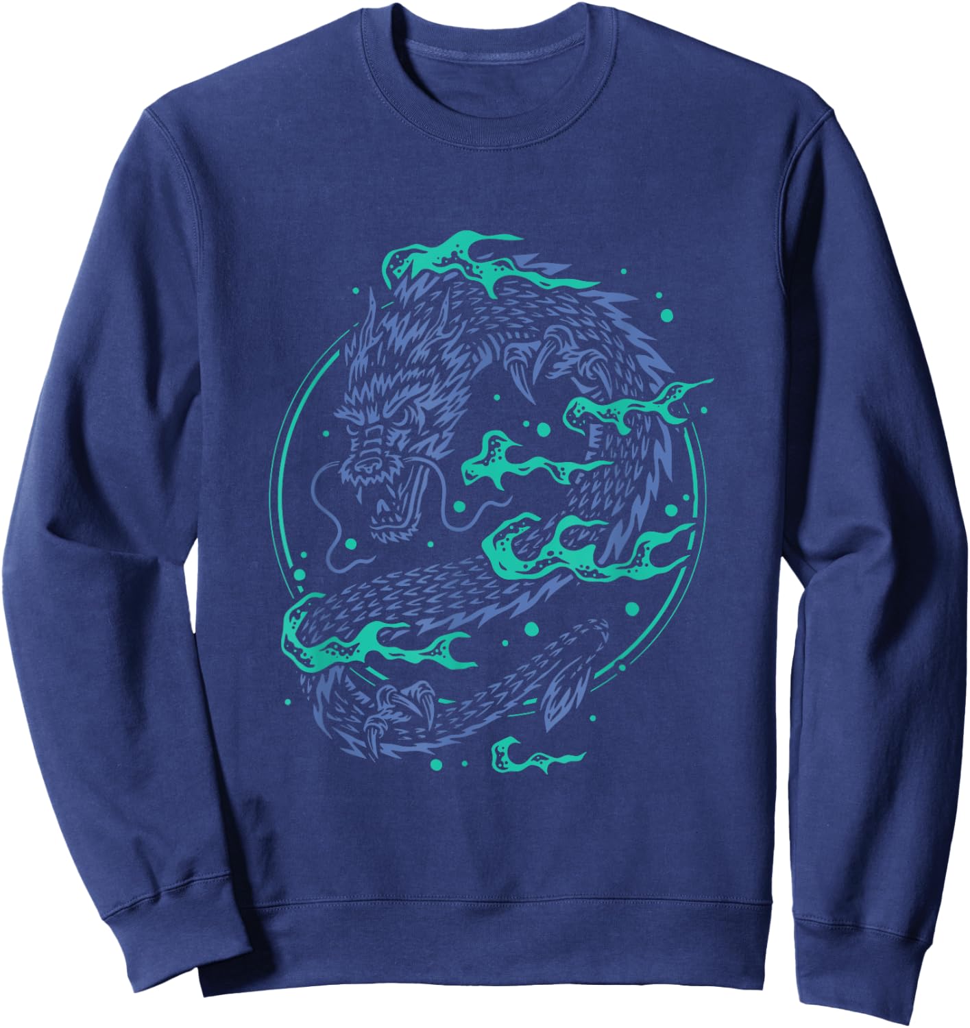 Chinese Dragon Sweatshirt - Sweatshirt | Navy