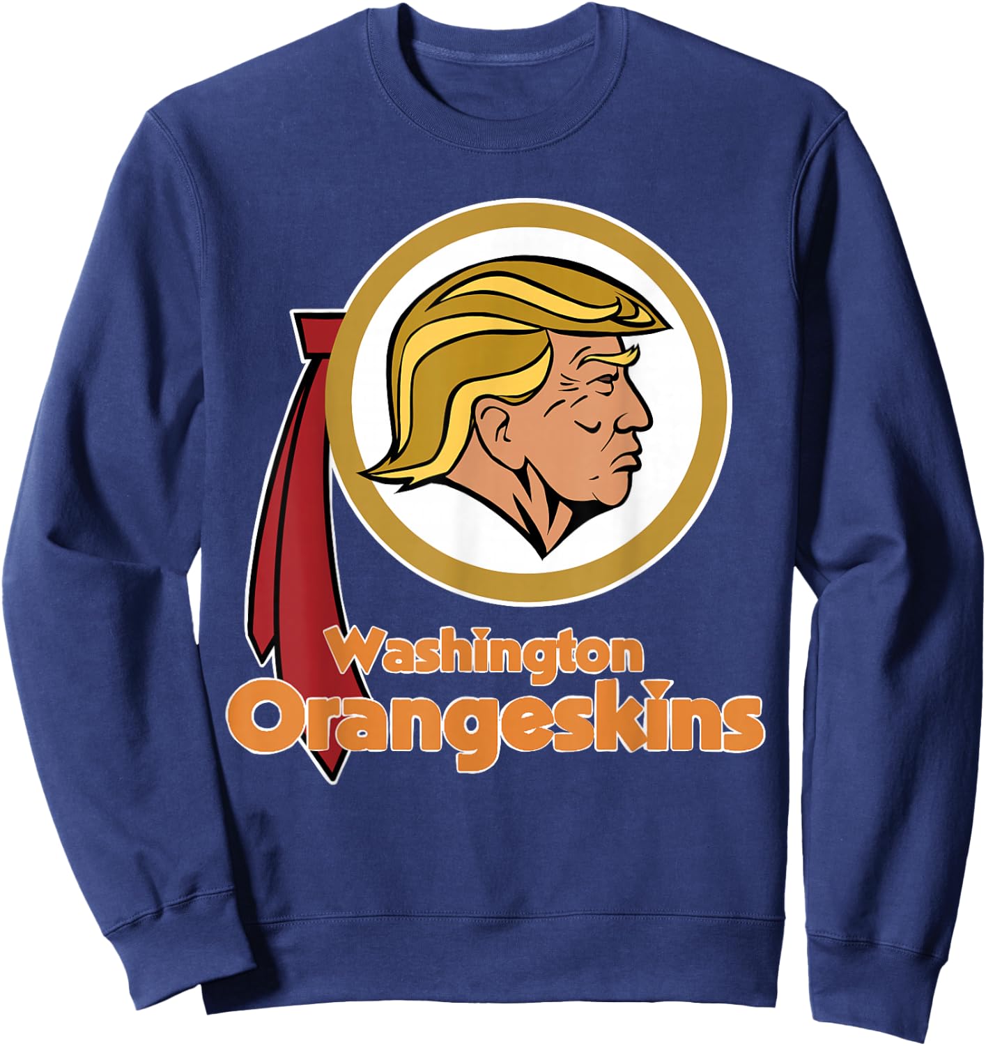Washington OrangeSkins Orange Skin Trump 2020 Sweatshirt - Sweatshirt | Navy