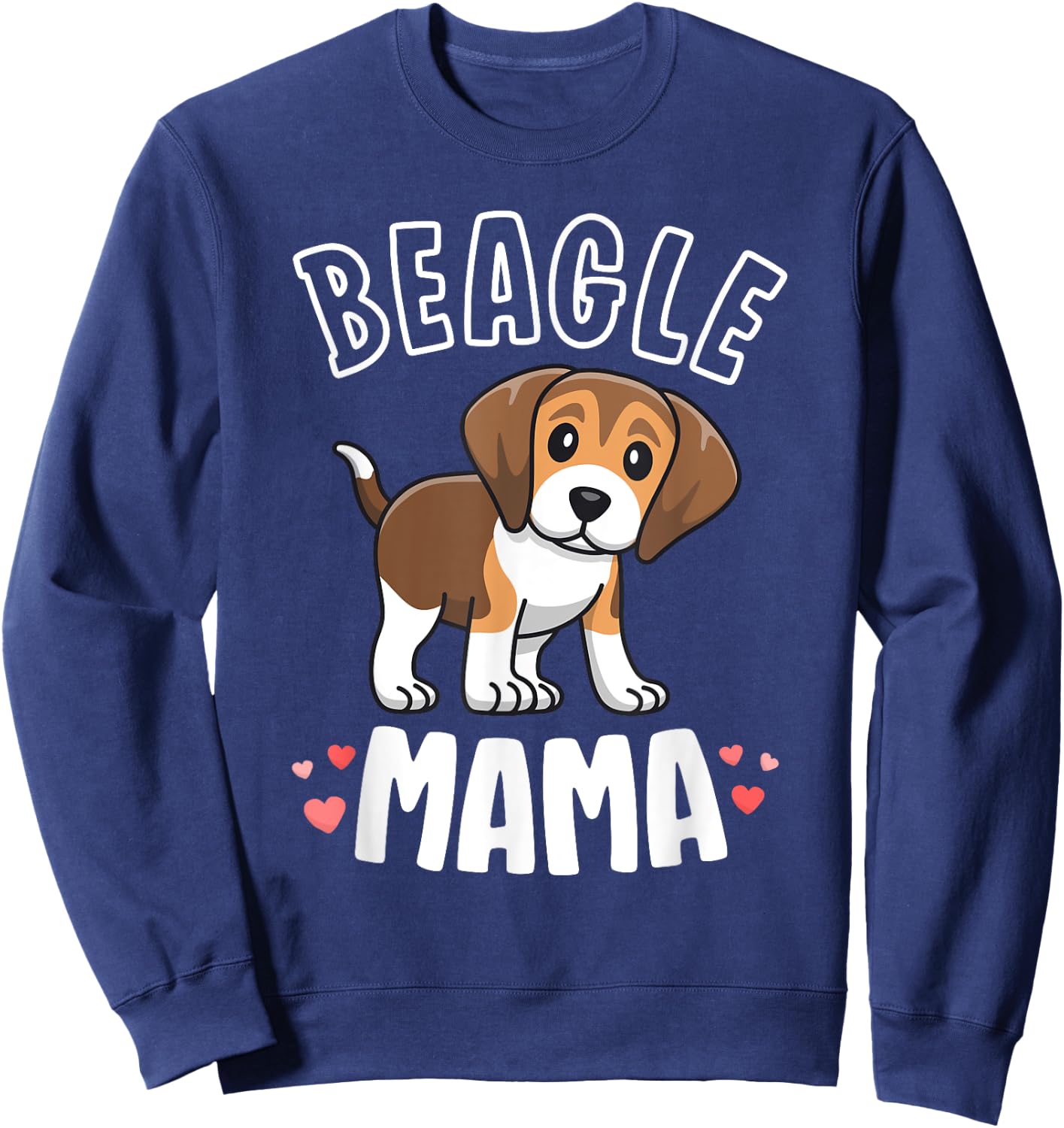 Beagle Mama Dog Mom Shirts Gift Beagle Lover Sweatshirt - Sweatshirt | Navy
