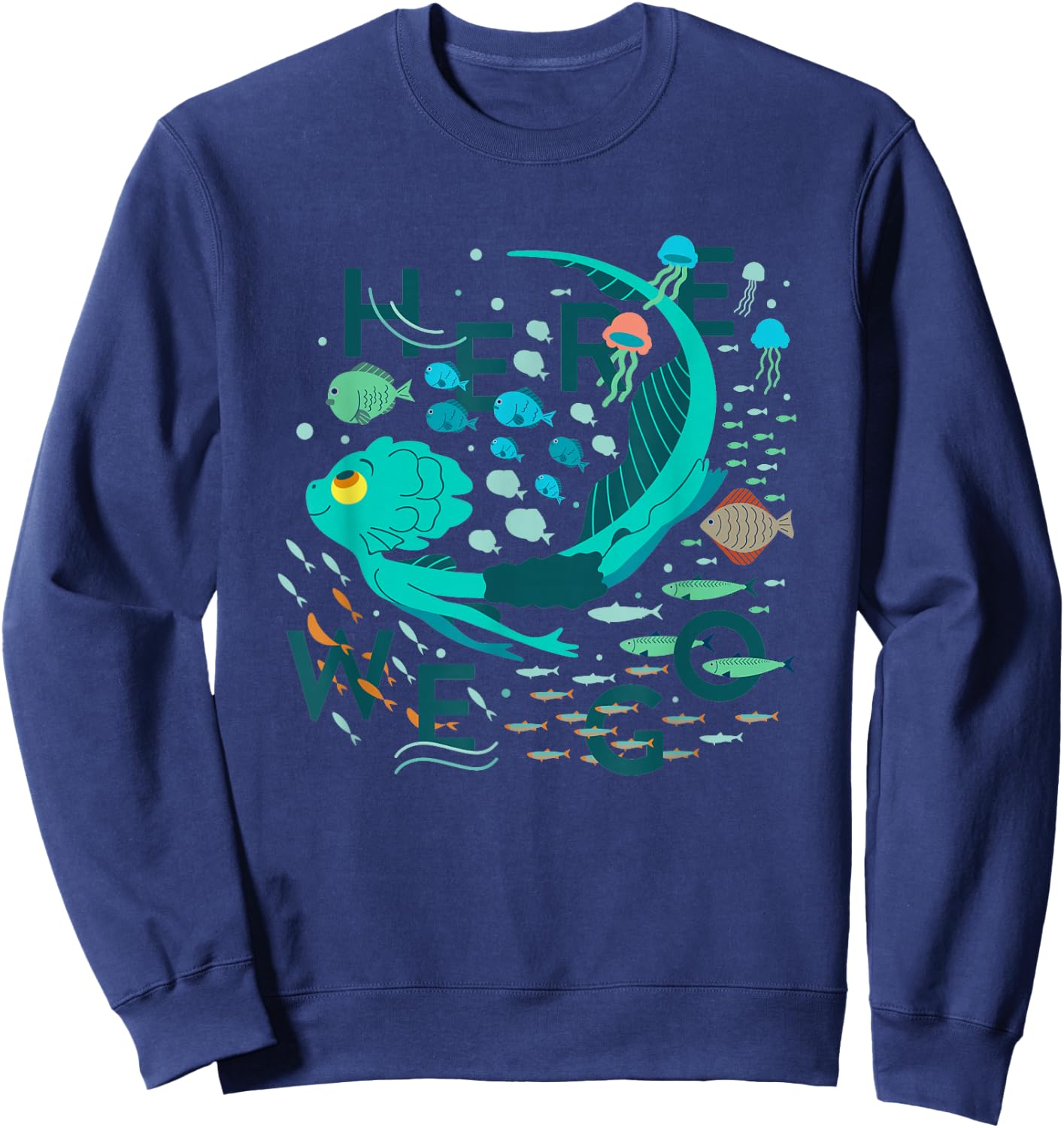 Disney Pixar Luca Here We Go Sweatshirt - Sweatshirt | Navy