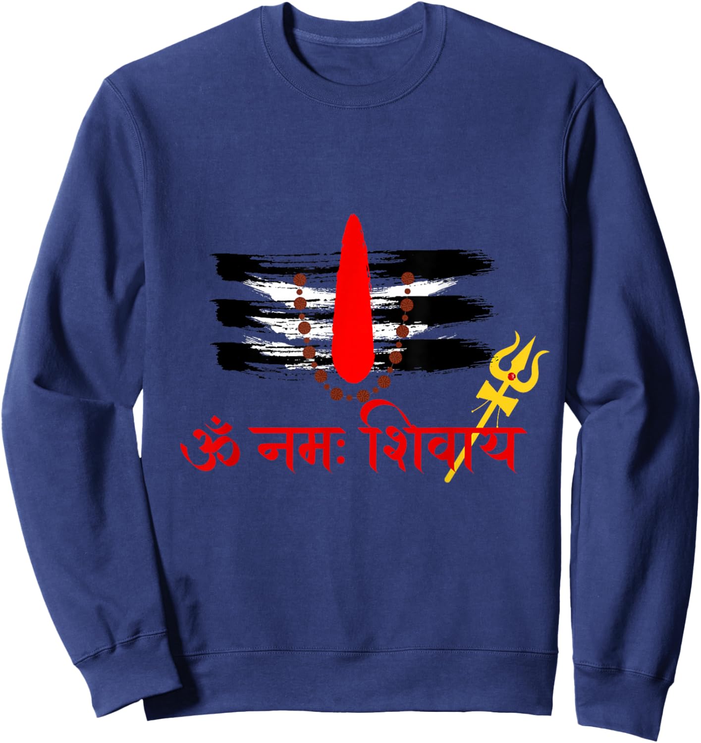 Lord Shiva Om Namah Shivaay Har Har Mahadev Indian culture Sweatshirt - Sweatshirt | Navy