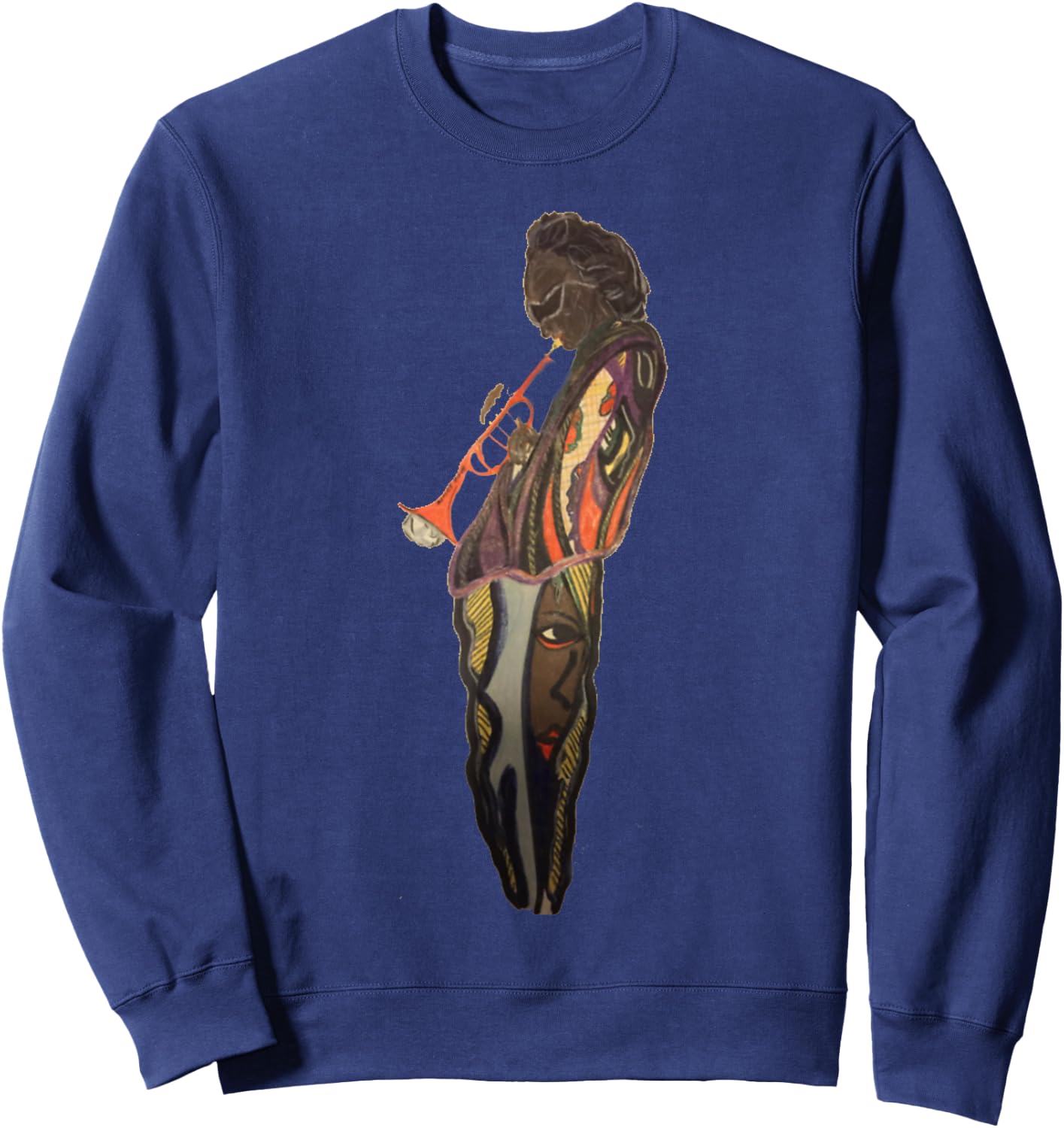 We Gonna Blow - Legendary Jazz Artist Trumpet Sweatshirt - Sweatshirt | Navy