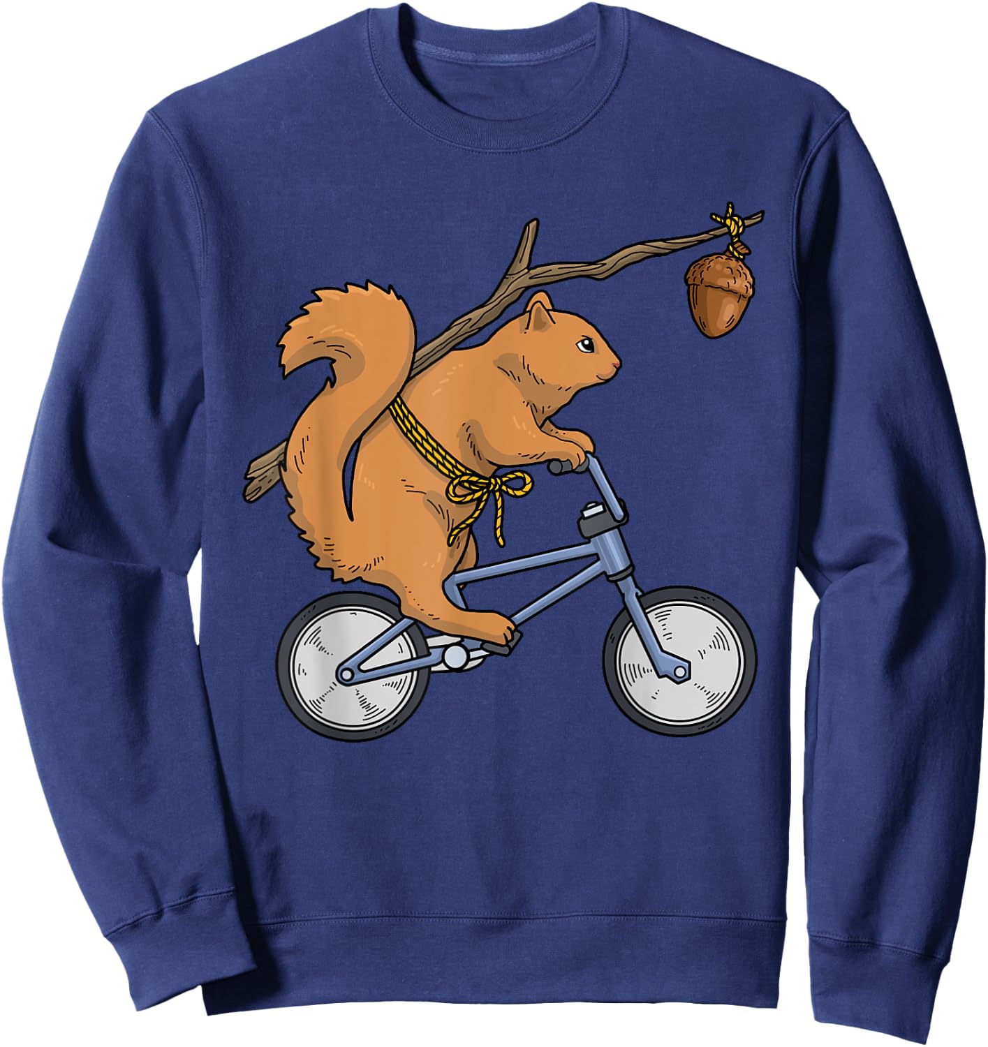 Bicycle Squirrel Women Squirrel Shirt Kids Birdfeeder Sweatshirt - Sweatshirt | Navy