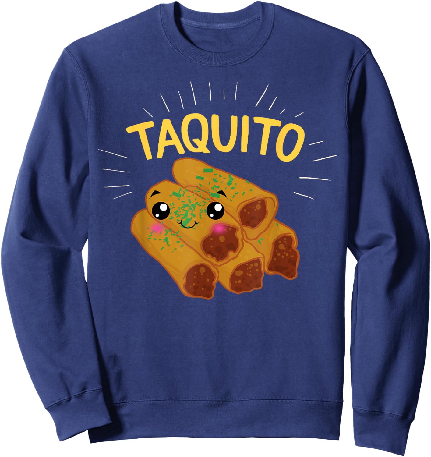 Taco And Taquito Matching Mommy Daddy And Me Mexican New Mom Sweatshirt - Sweatshirt | Navy