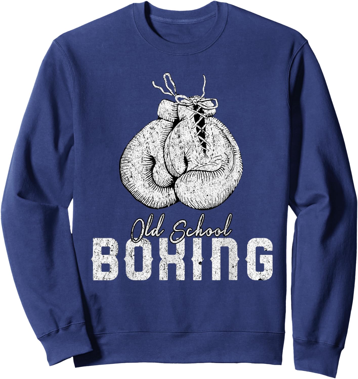 Old School Boxing Classic Fighting Sweatshirt - Sweatshirt | Navy