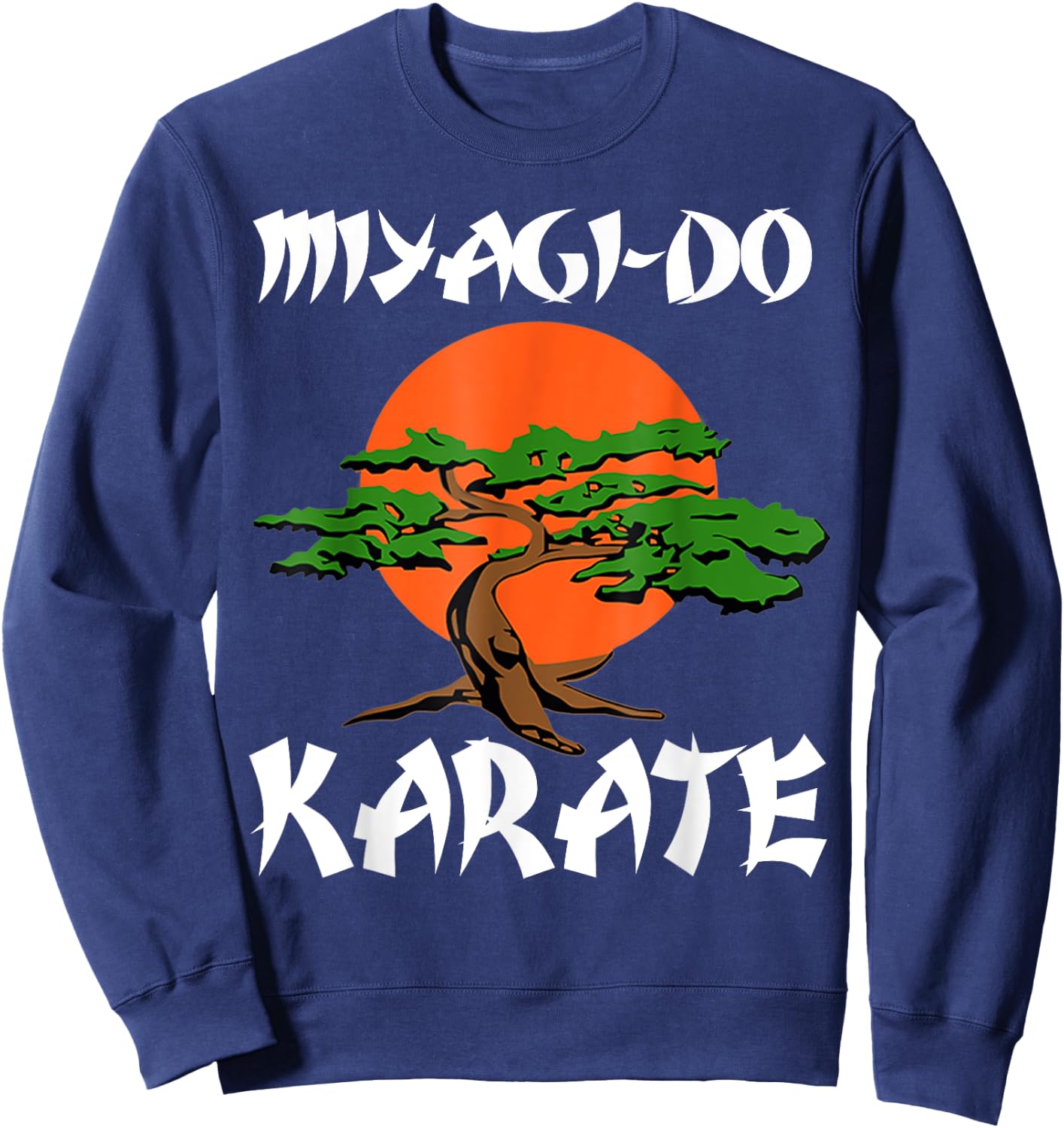 Vintage New Miyagi-Do Karate Cool Bonsai Tree Gift youth Sweatshirt - Sweatshirt | Navy